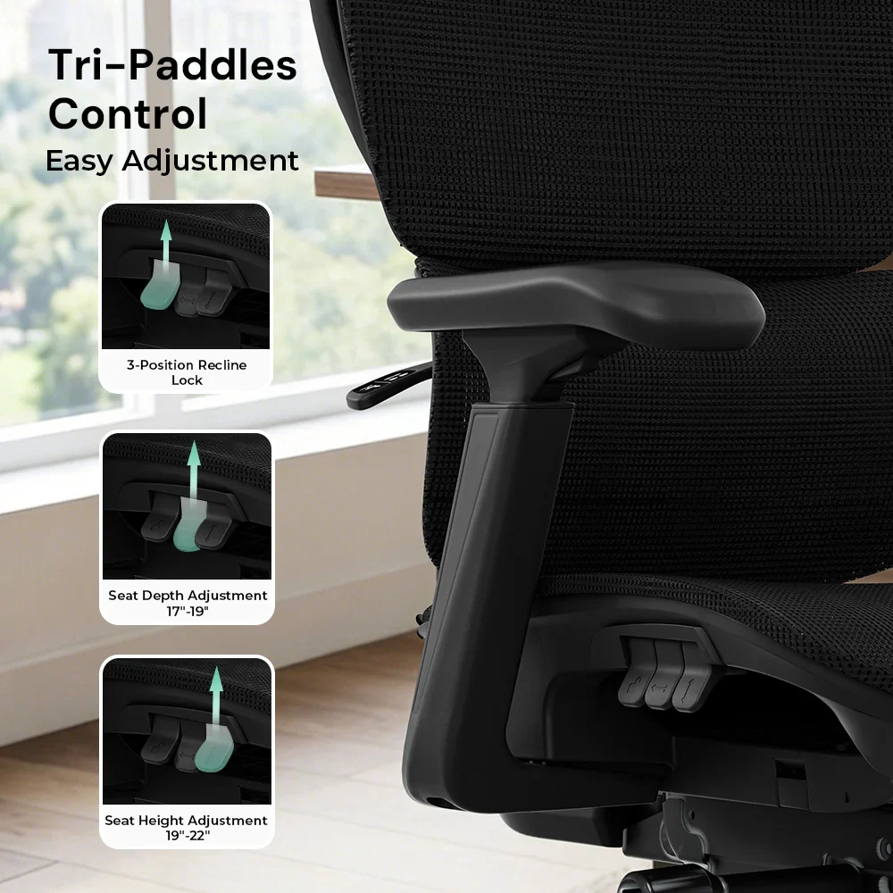 S7 Ergonomic Office Chair with Three-Button Adjustment - Image 67