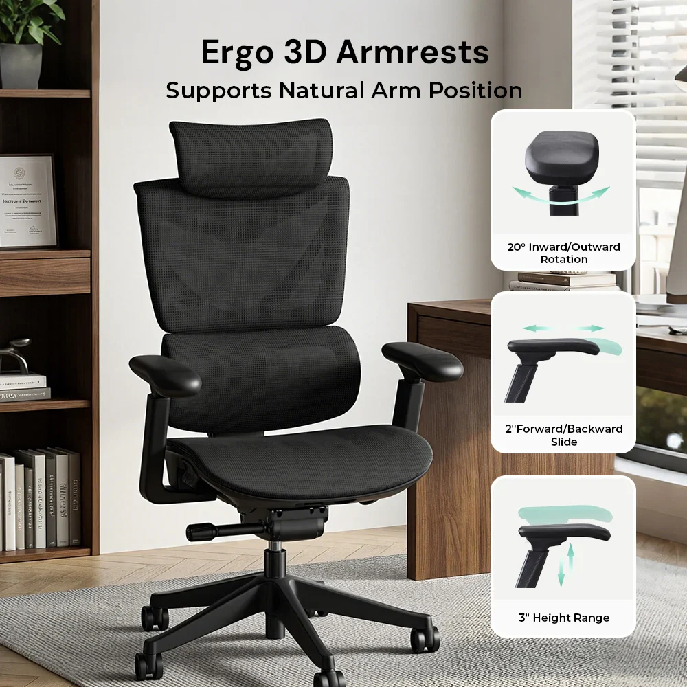 S7 Ergonomic Office Chair with Three-Button Adjustment - Image 69