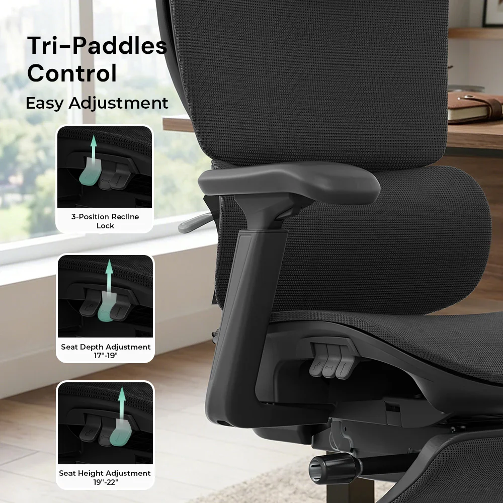S7 Ergonomic Office Chair with Three-Button Adjustment - Image 76