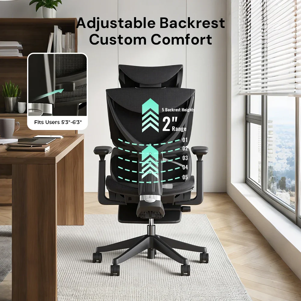 S7 Ergonomic Office Chair with Three-Button Adjustment - Image 77