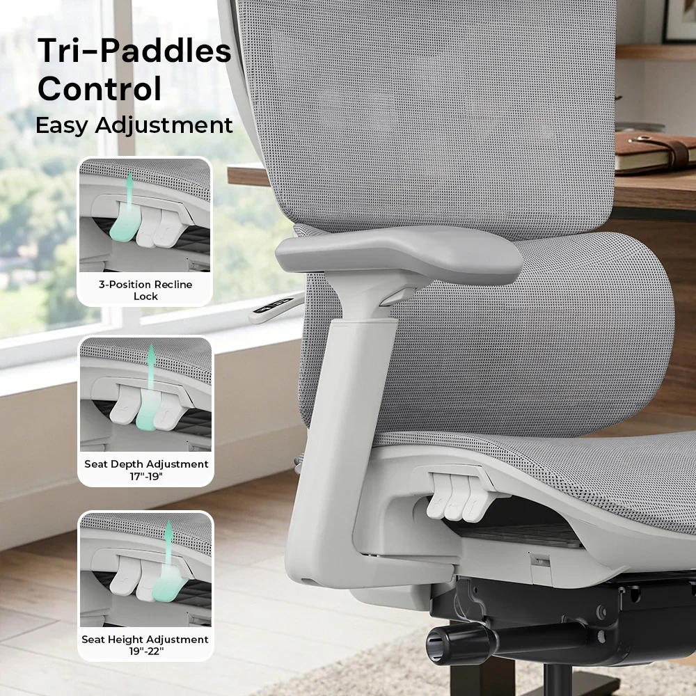 S7 Ergonomic Office Chair with Three-Button Adjustment - Image 87