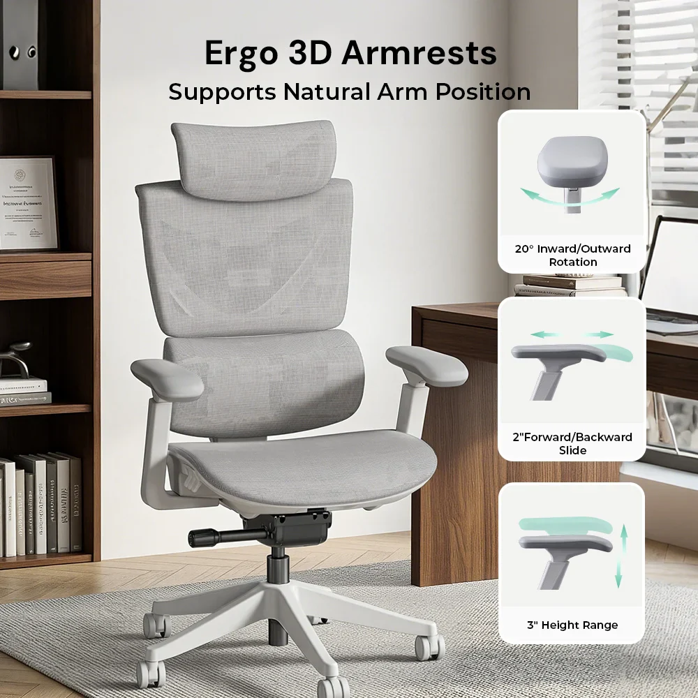 S7 Ergonomic Office Chair with Three-Button Adjustment - Image 89