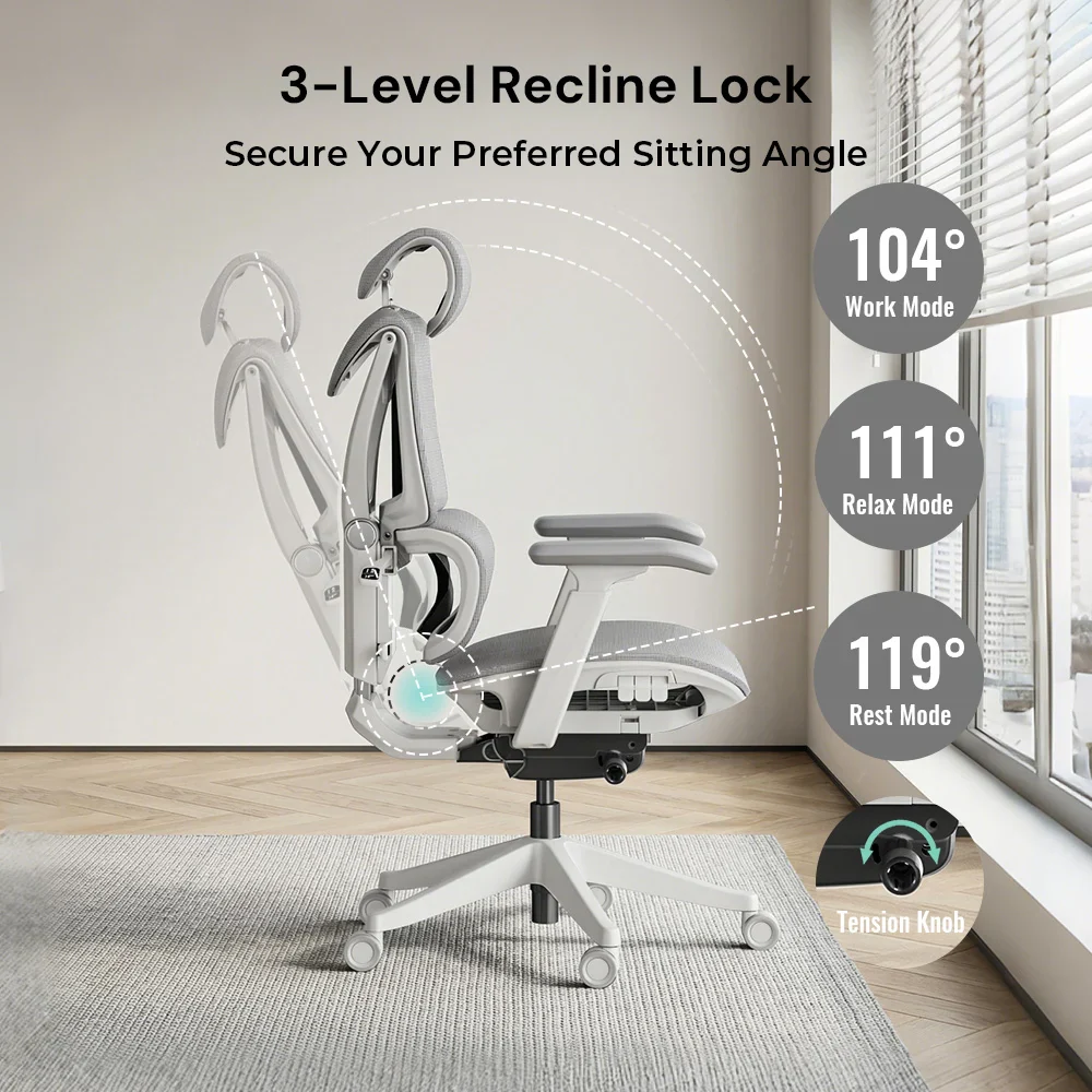 S7 Ergonomic Office Chair with Three-Button Adjustment - Image 91