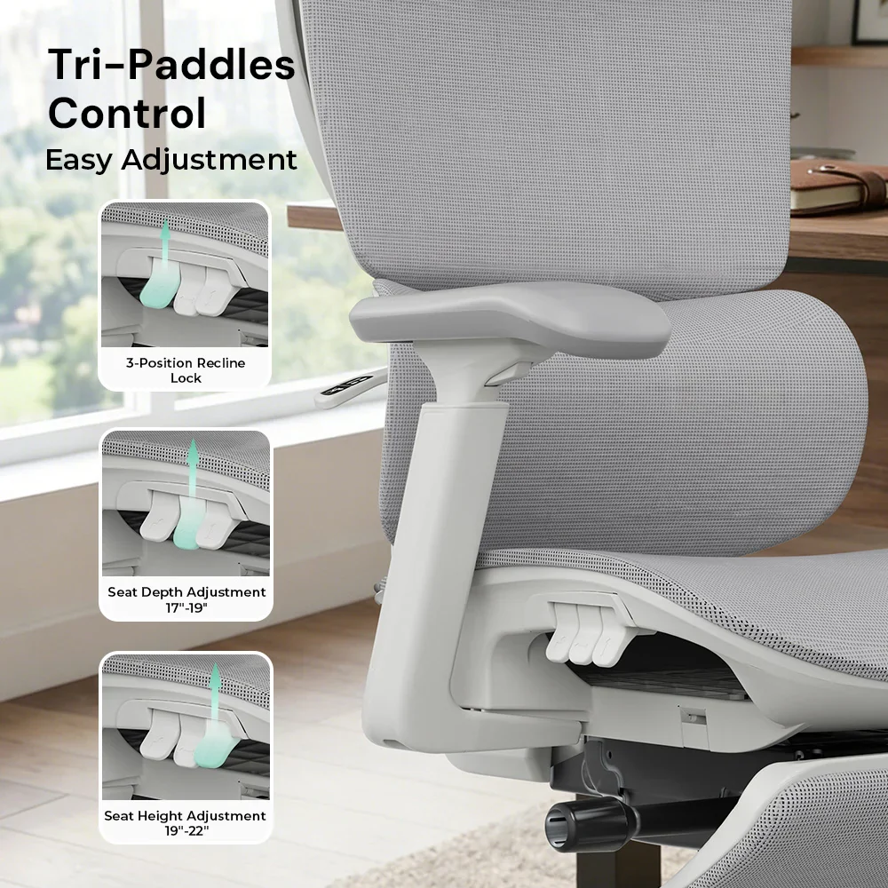 S7 Ergonomic Office Chair with Three-Button Adjustment - Image 95