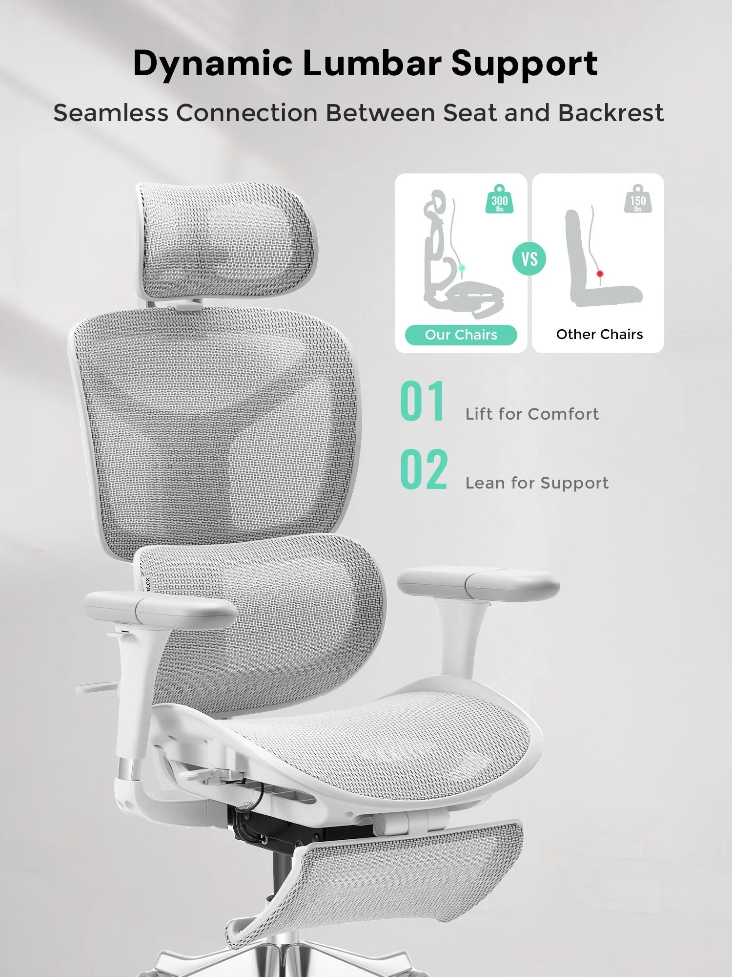 S9 Pro Ergonomic Office Chair with One-Touch Adjustment - Image 29