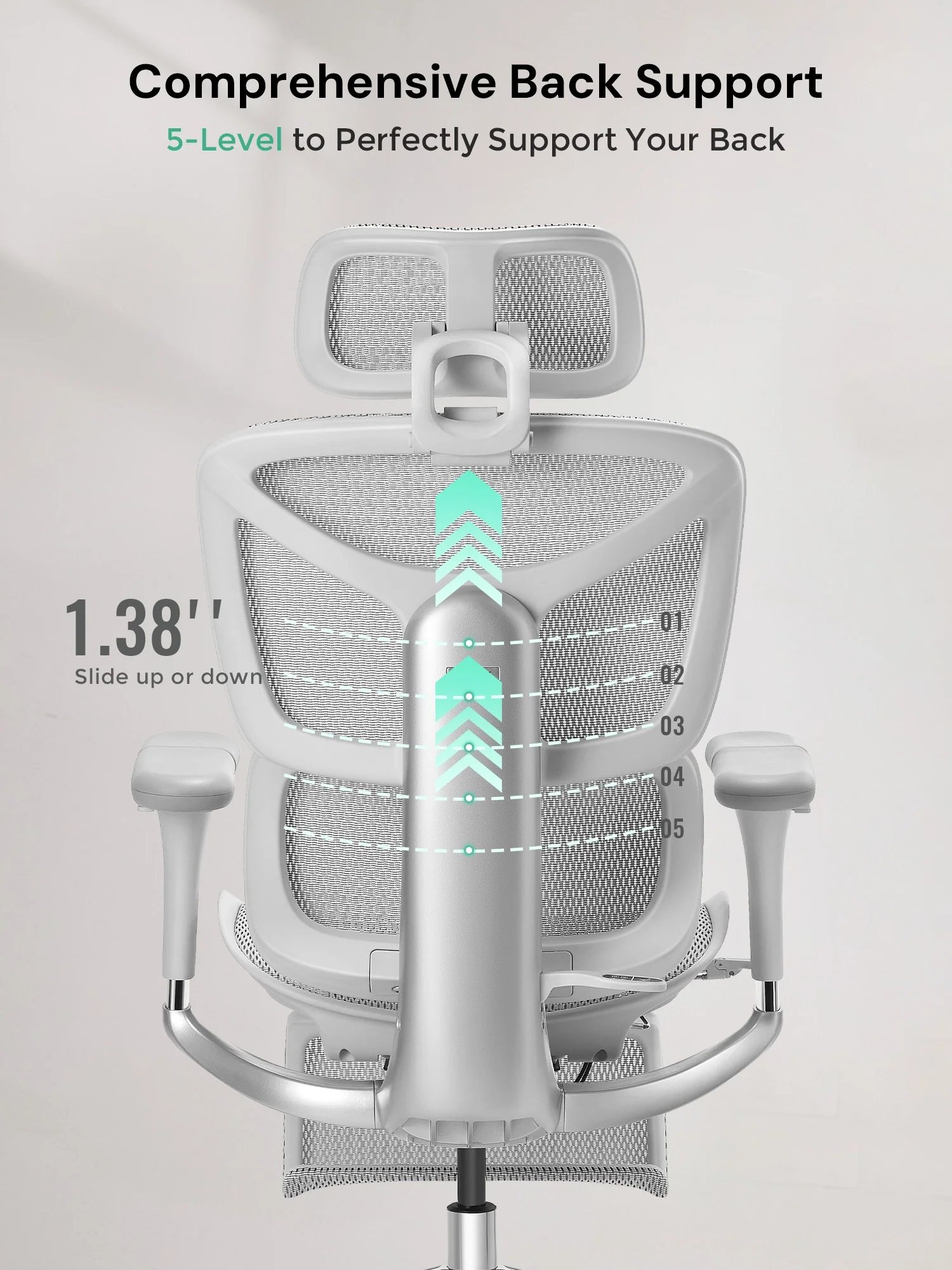 S9 Pro Ergonomic Office Chair with One-Touch Adjustment - Image 34