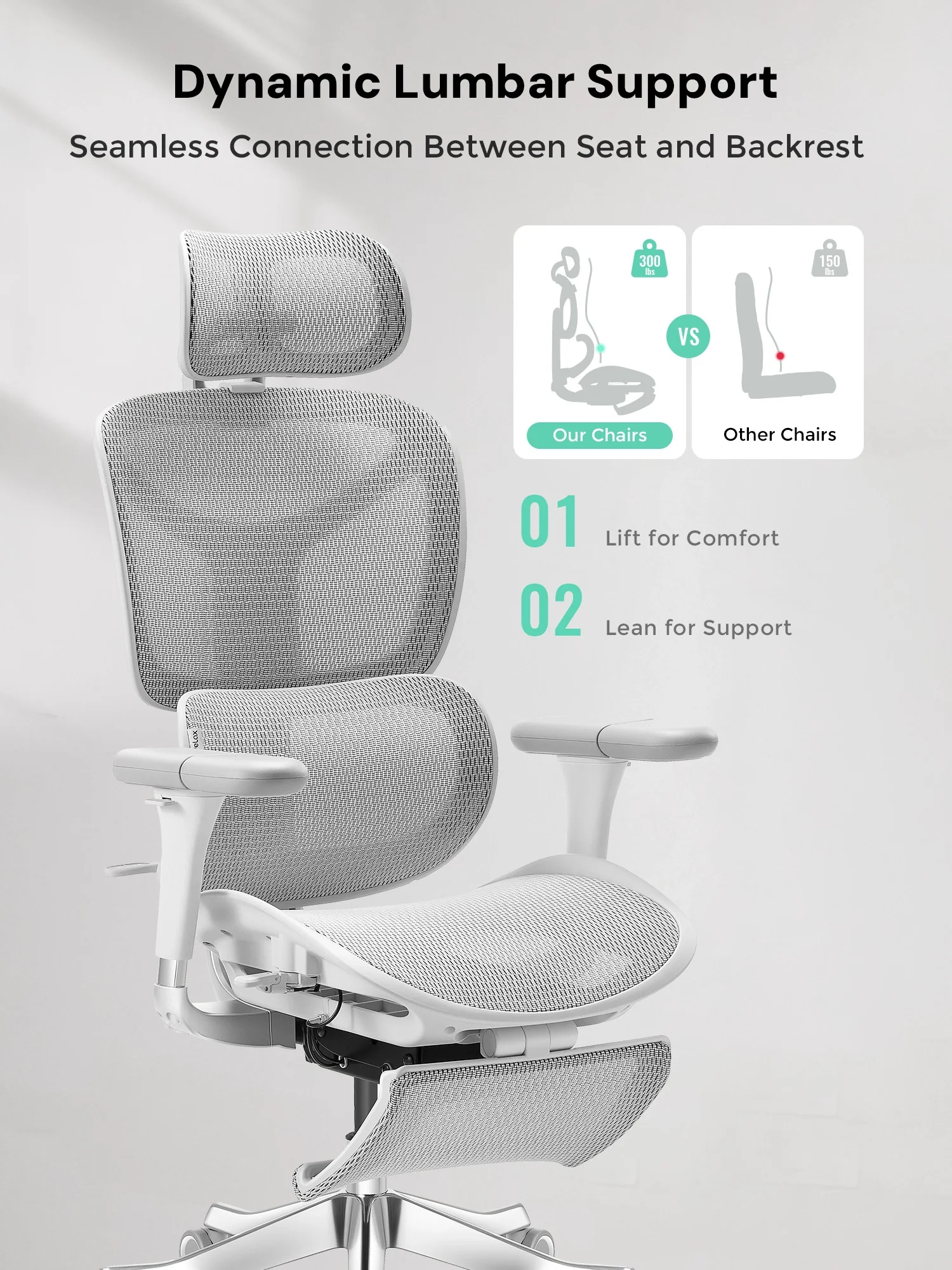 S9 Pro Ergonomic Office Chair with One-Touch Adjustment - Image 37