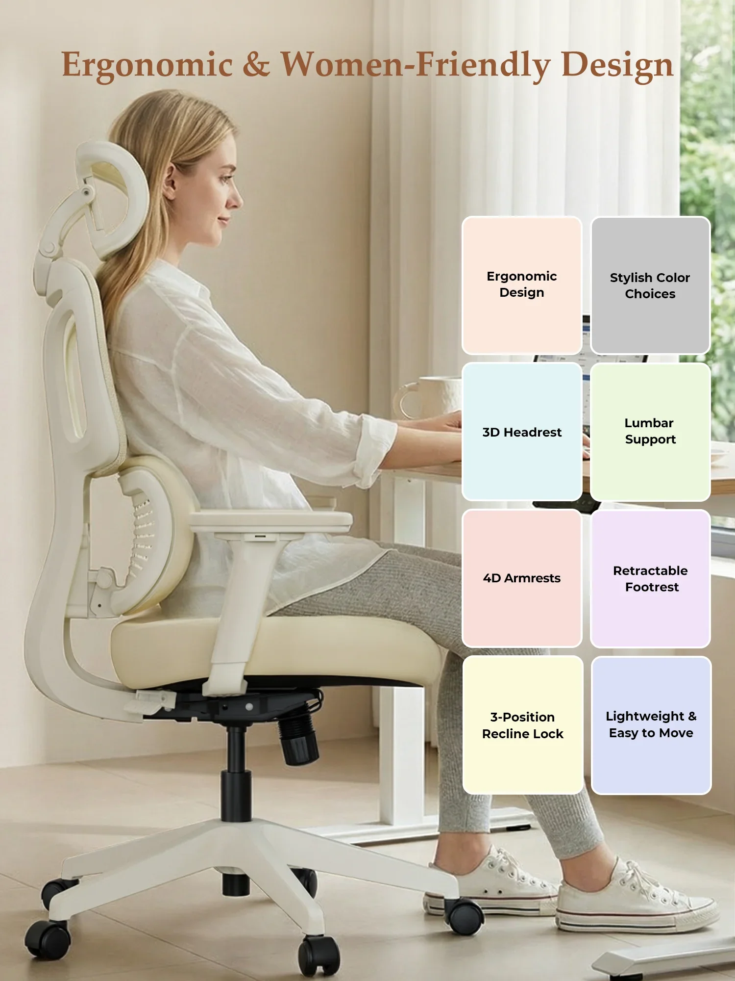 S3 Pro Office Chair with Colorful Lifestyle Design - Image 7