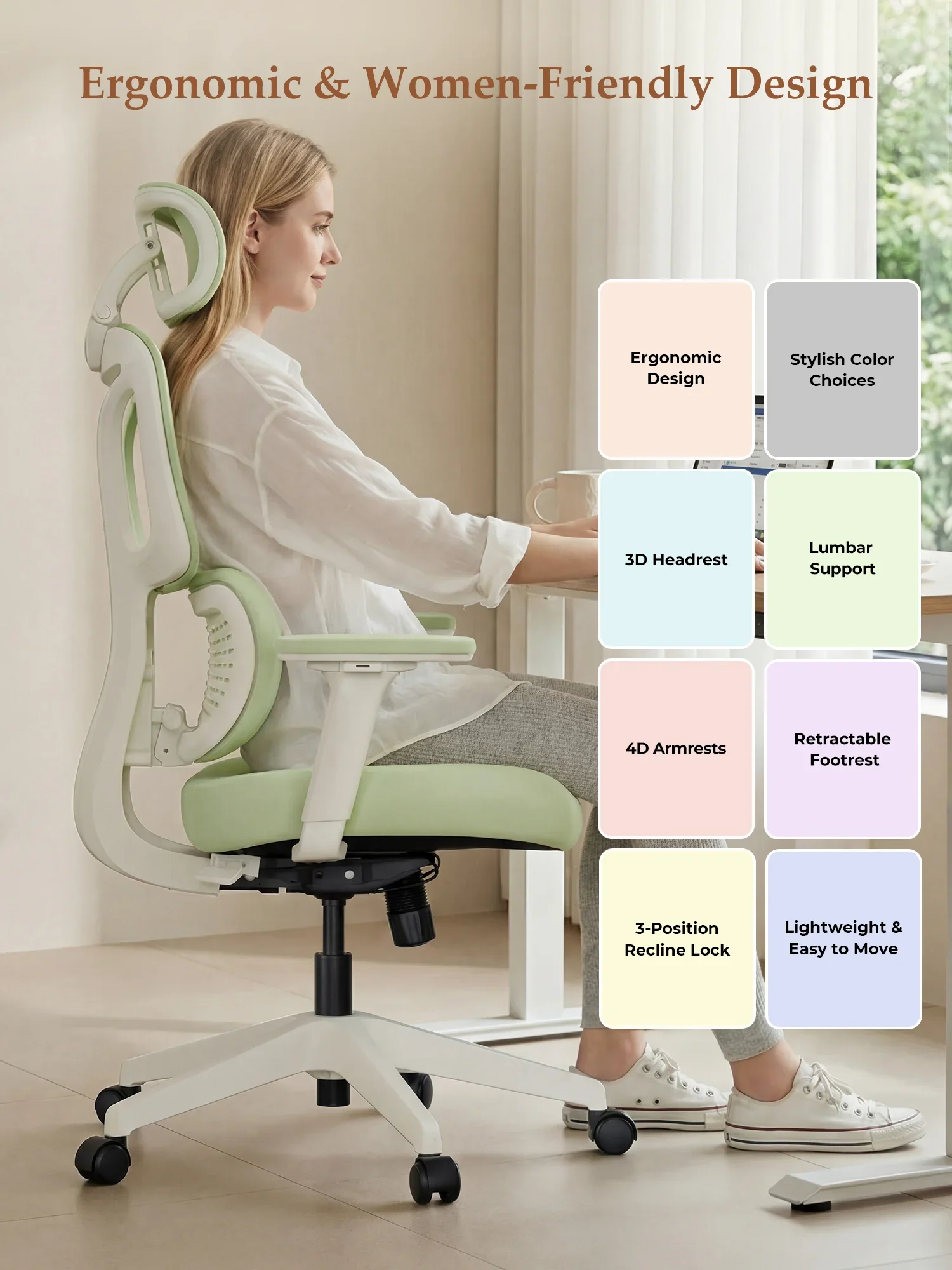 S3 Office Chair with Colorful Lifestyle Design - Image 207
