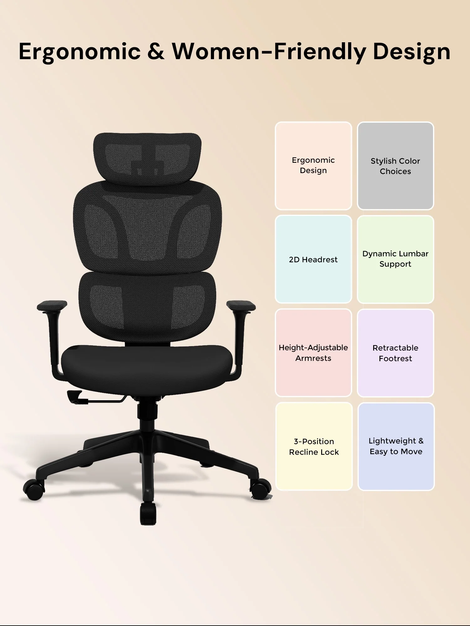 S3 Office Chair with Colorful Lifestyle Design - Image 50