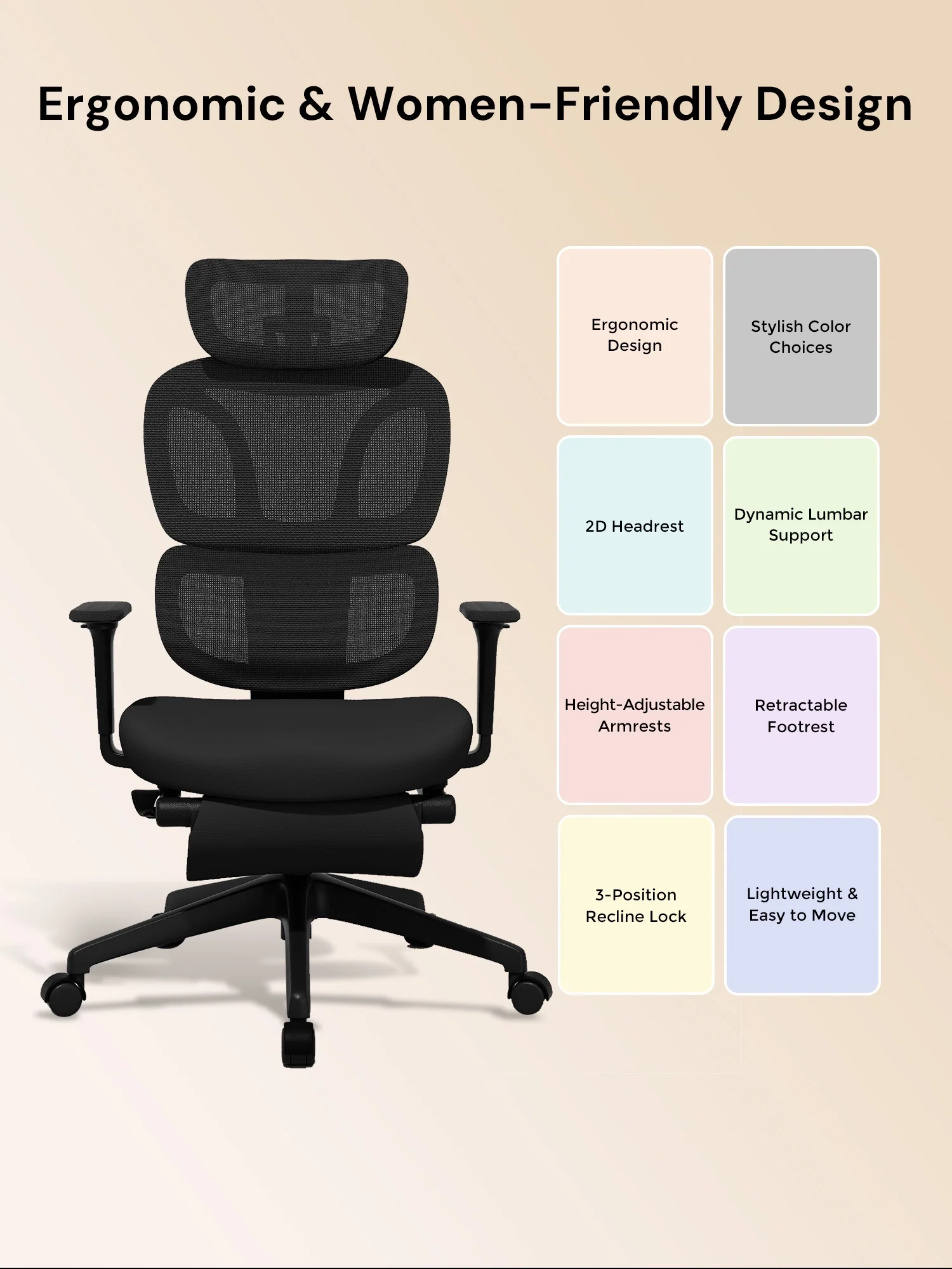 S3 Office Chair with Colorful Lifestyle Design - Image 62
