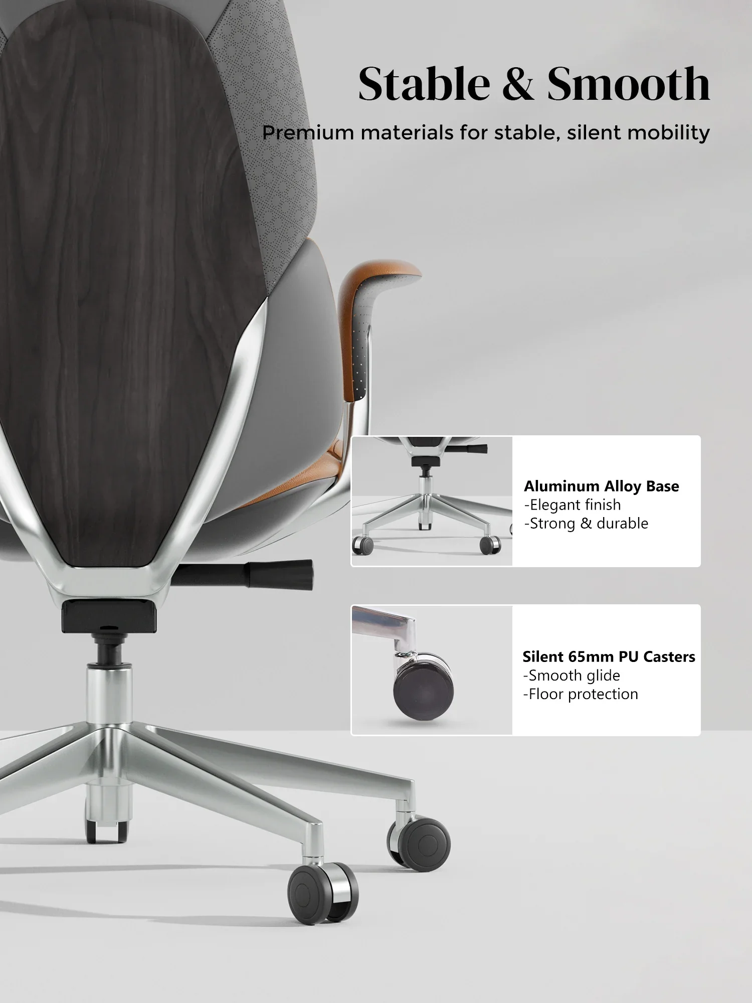 Nyla Leather Chair with Easy Adjustment - Image 102