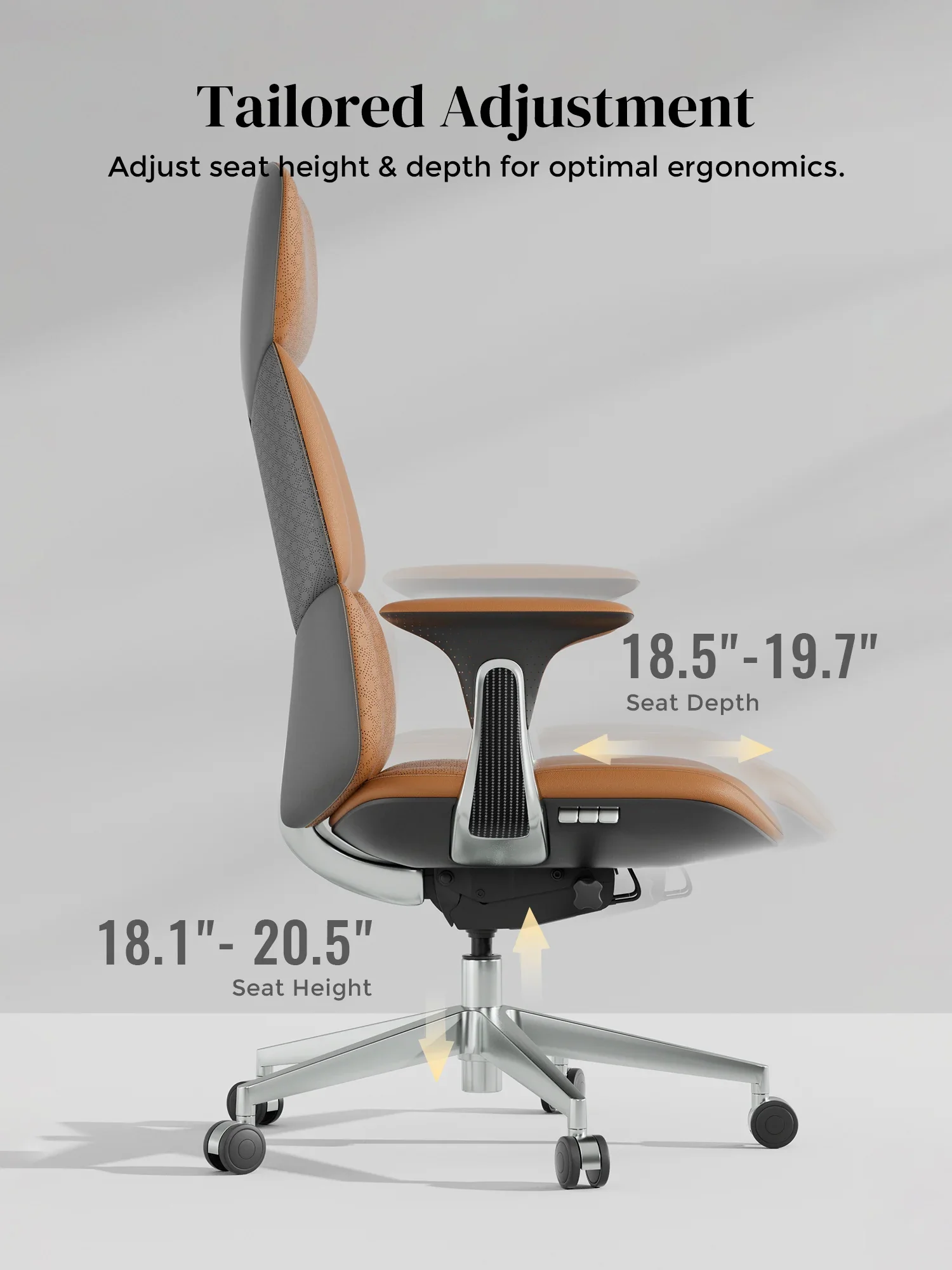 Nyla Leather Chair with Easy Adjustment - Image 105