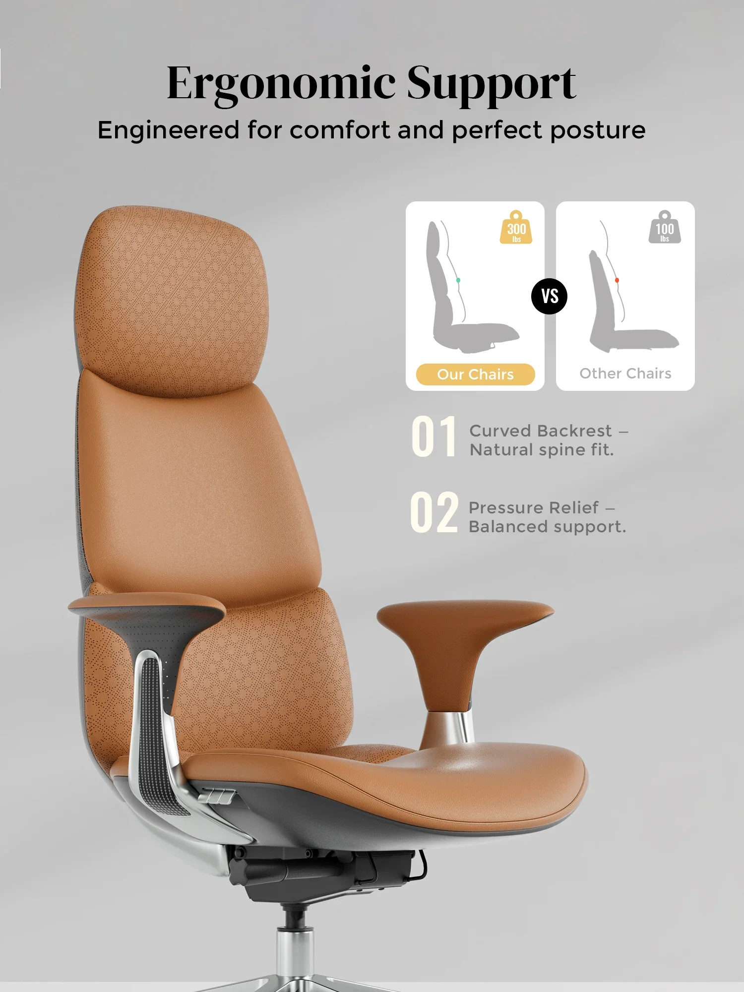 Nyla Leather Chair with Easy Adjustment - Image 108