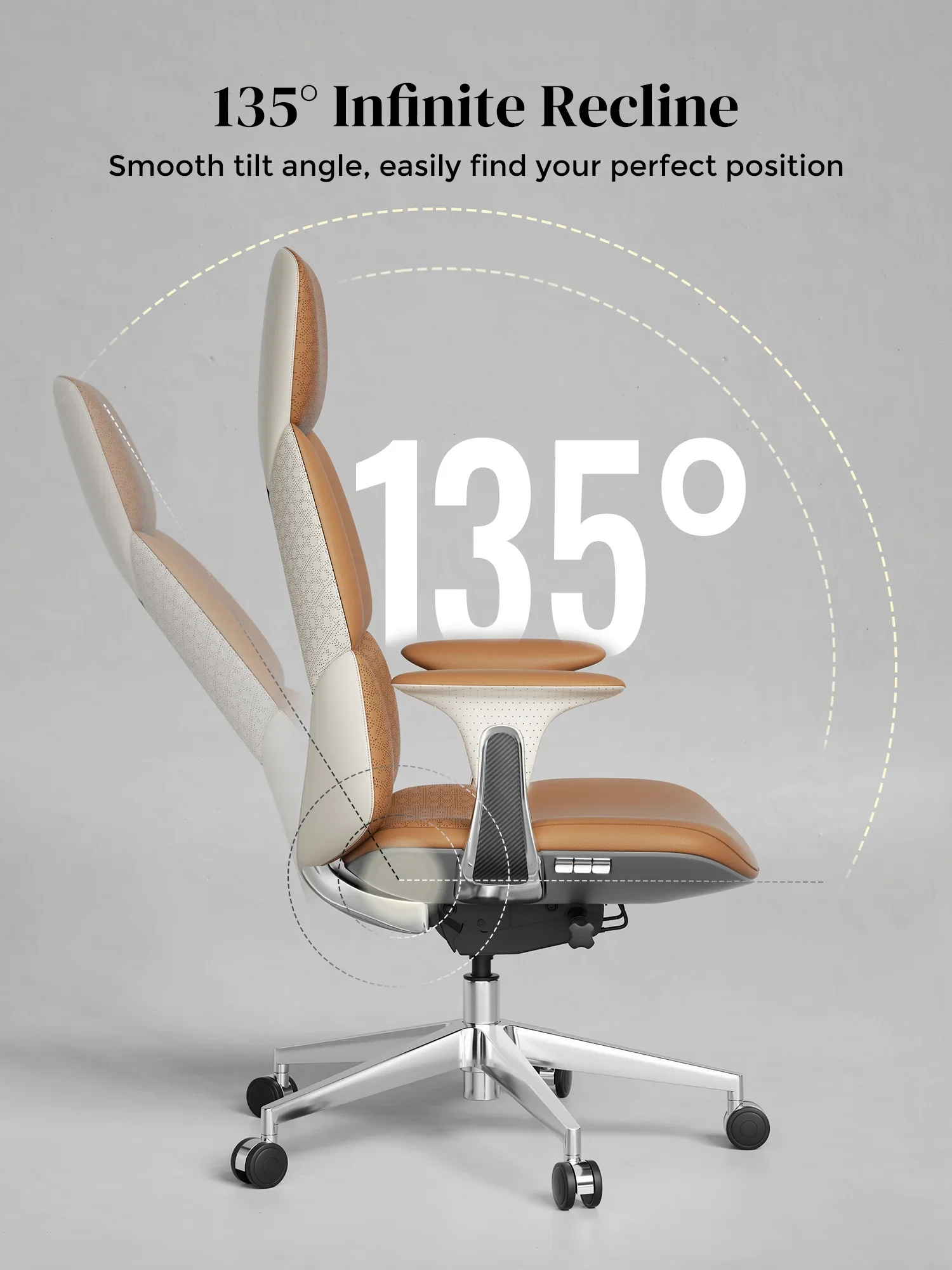 Nyla Leather Chair with Easy Adjustment - Image 110