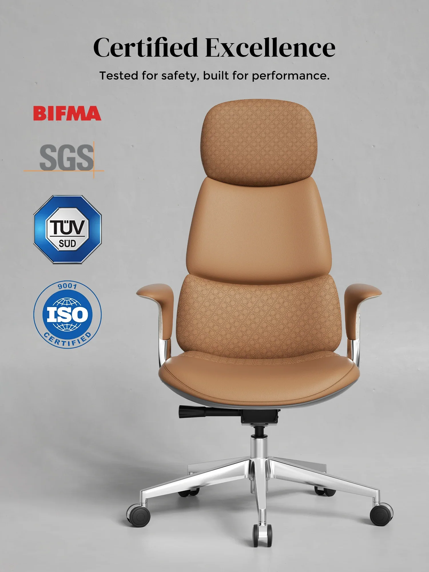 Nyla Leather Chair with Easy Adjustment - Image 111