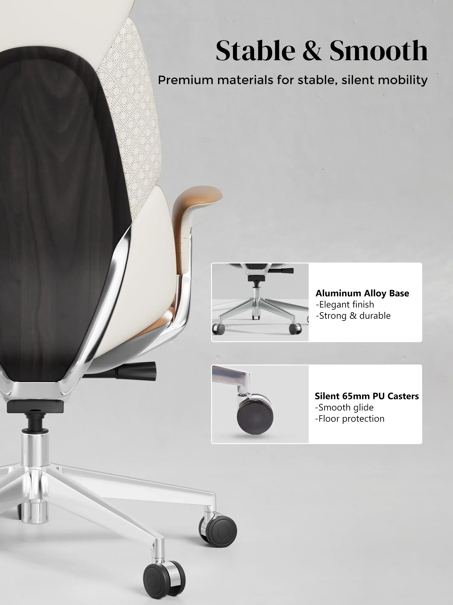 Nyla Leather Chair with Easy Adjustment - Image 112