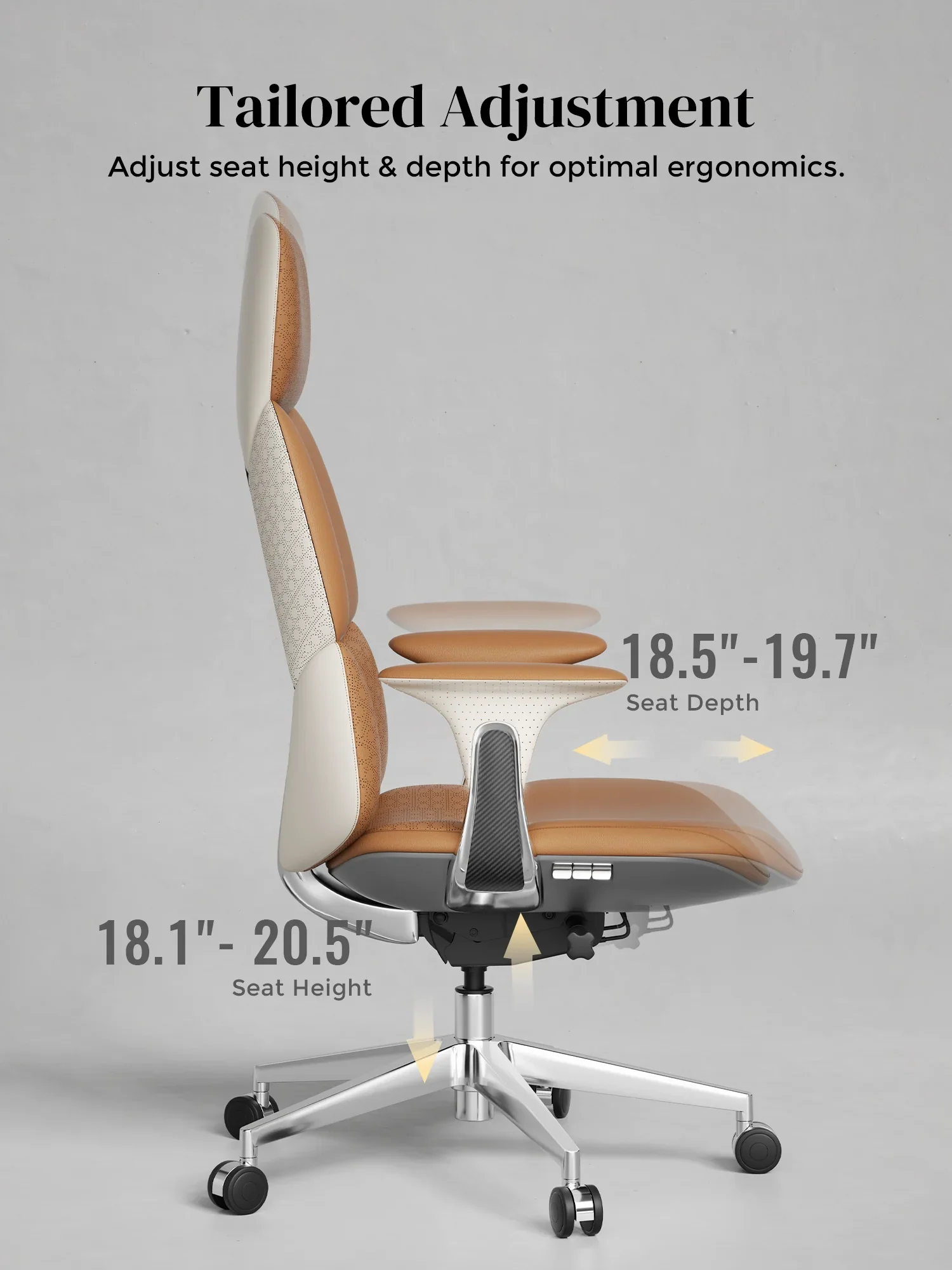 Nyla Leather Chair with Easy Adjustment - Image 117