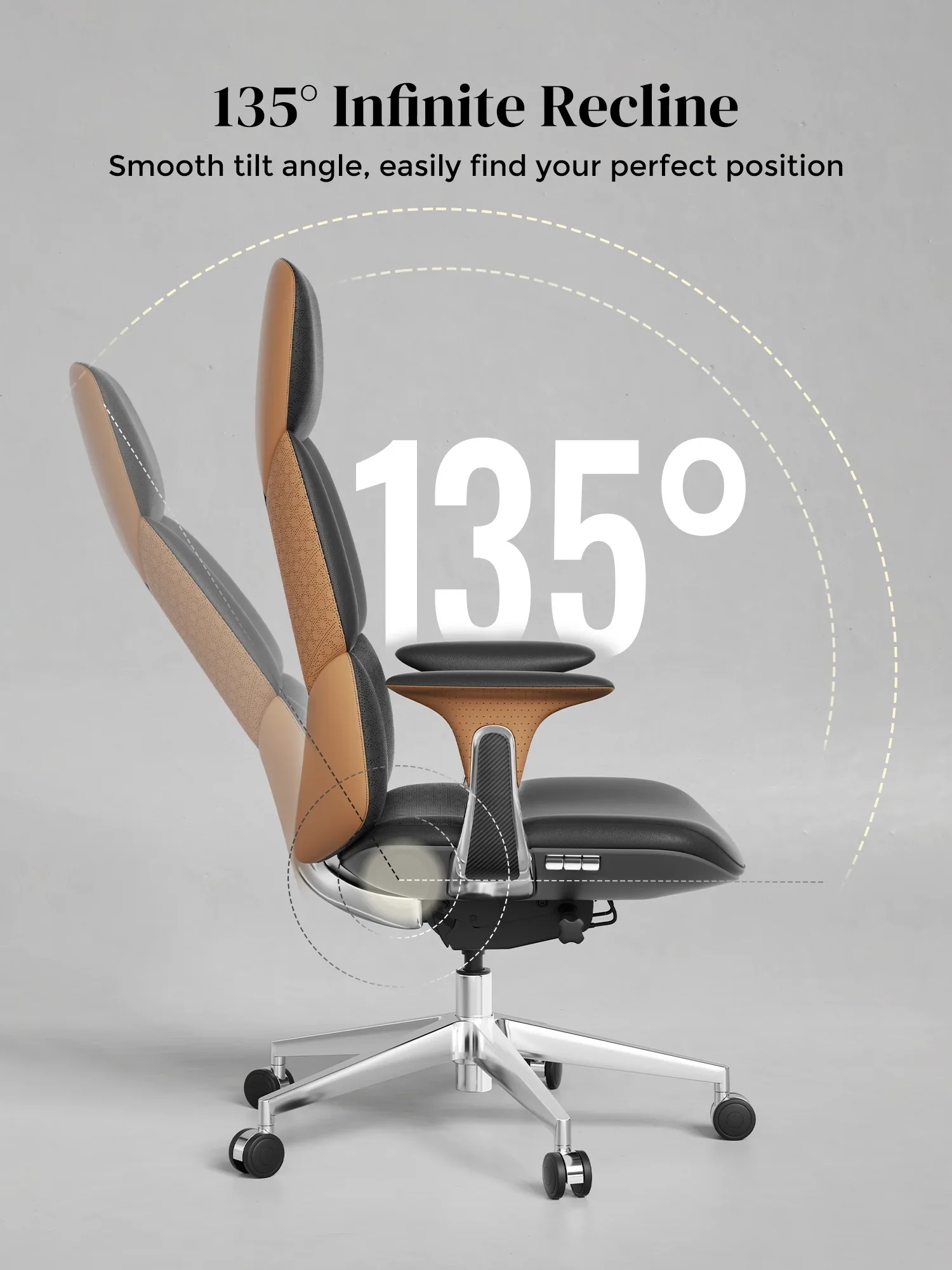 Nyla Leather Chair with Easy Adjustment - Image 122