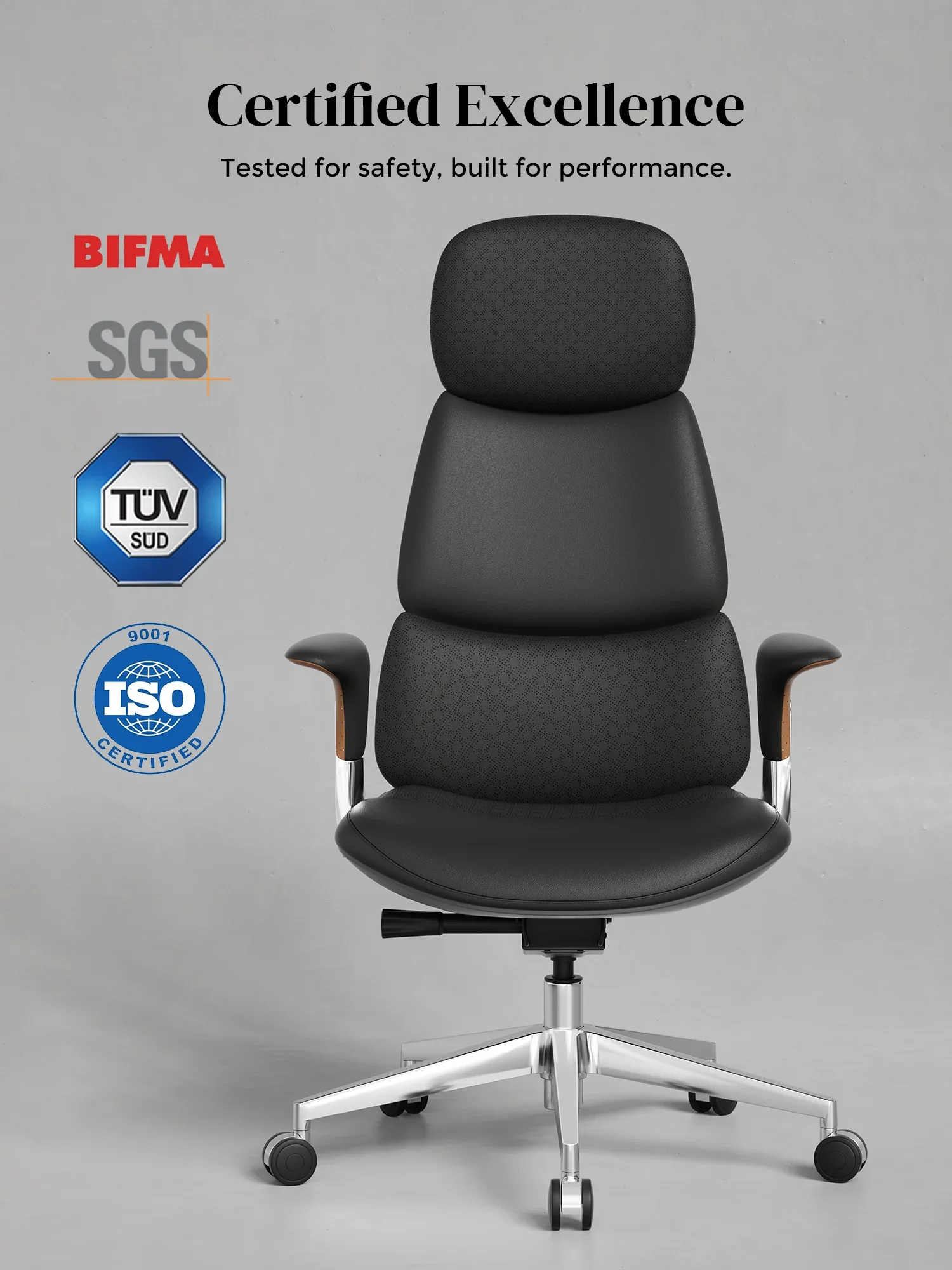 Nyla Leather Chair with Easy Adjustment - Image 123