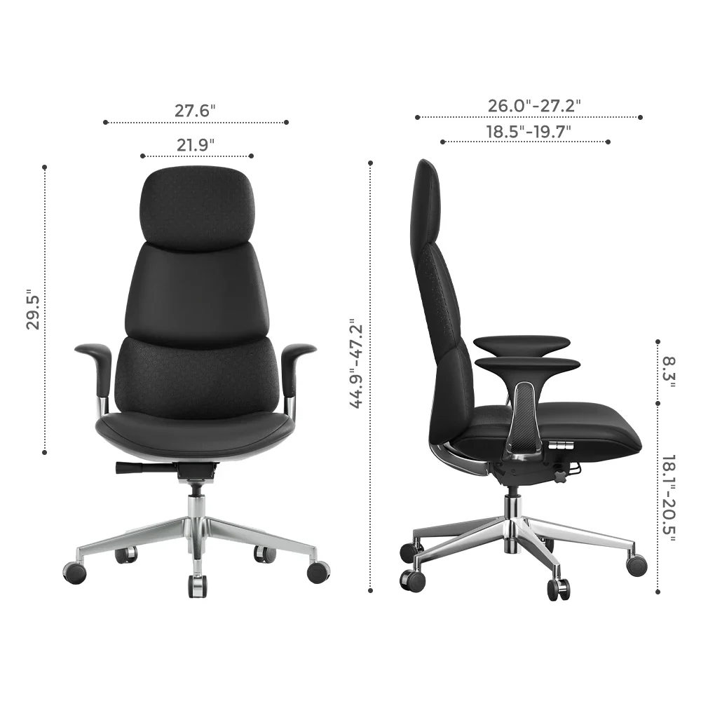 Nyla Leather Chair with Easy Adjustment - Image 129