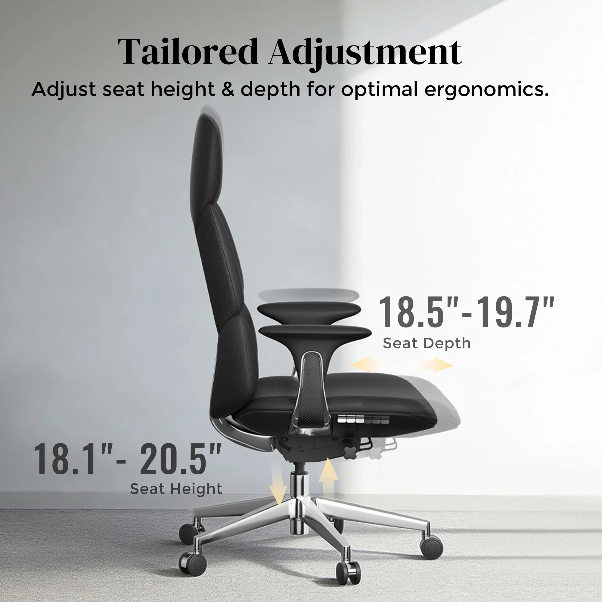 Nyla Leather Chair with Easy Adjustment - Image 131