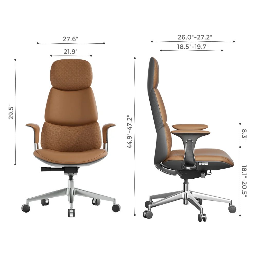 Nyla Leather Chair with Easy Adjustment - Image 143
