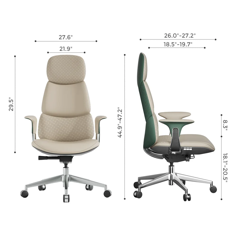 Nyla Leather Chair with Easy Adjustment - Image 157