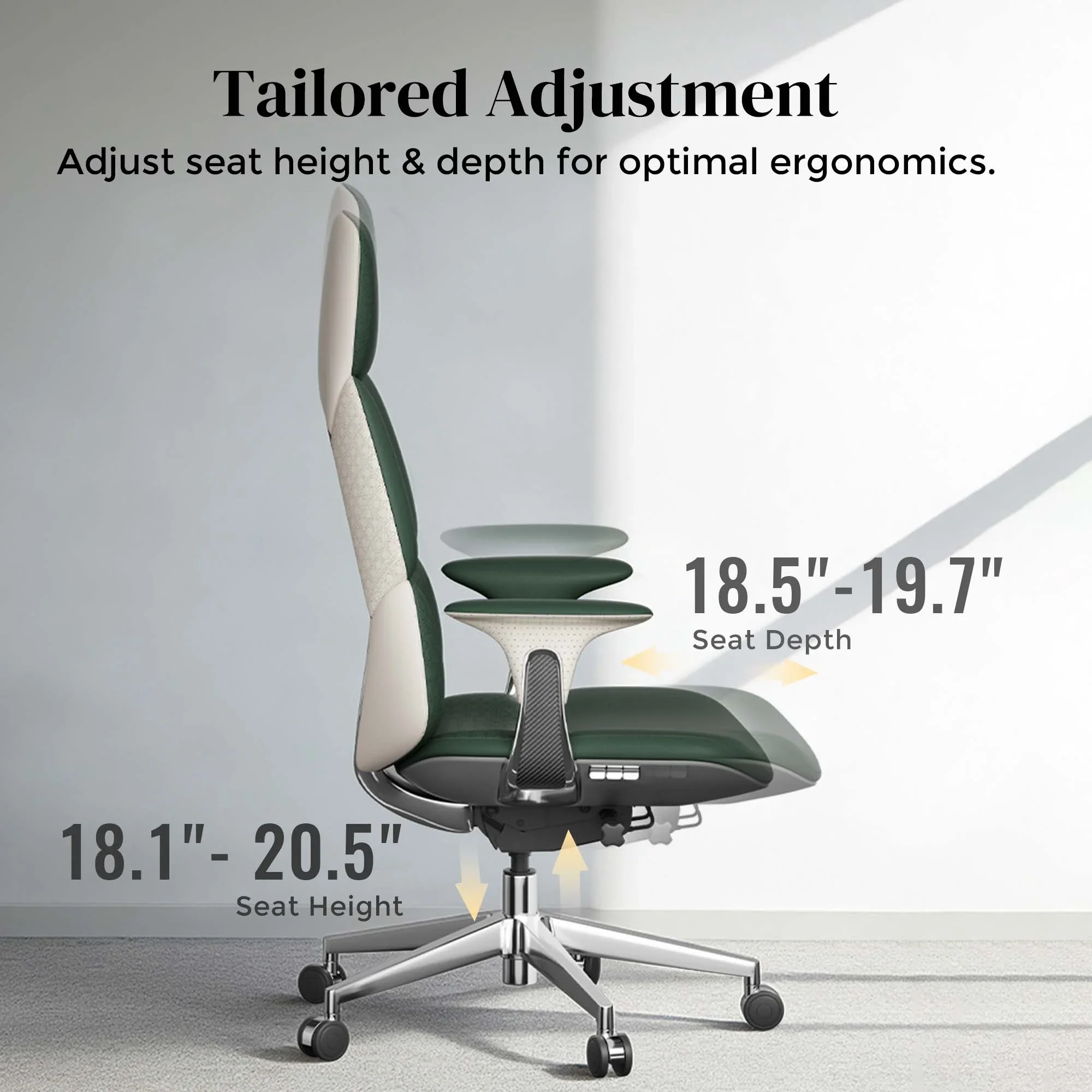 Nyla Leather Chair with Easy Adjustment - Image 162