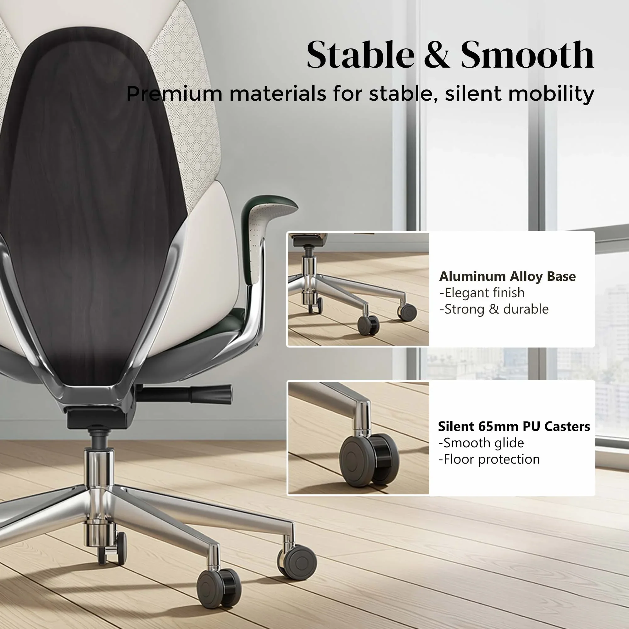 Nyla Leather Chair with Easy Adjustment - Image 166