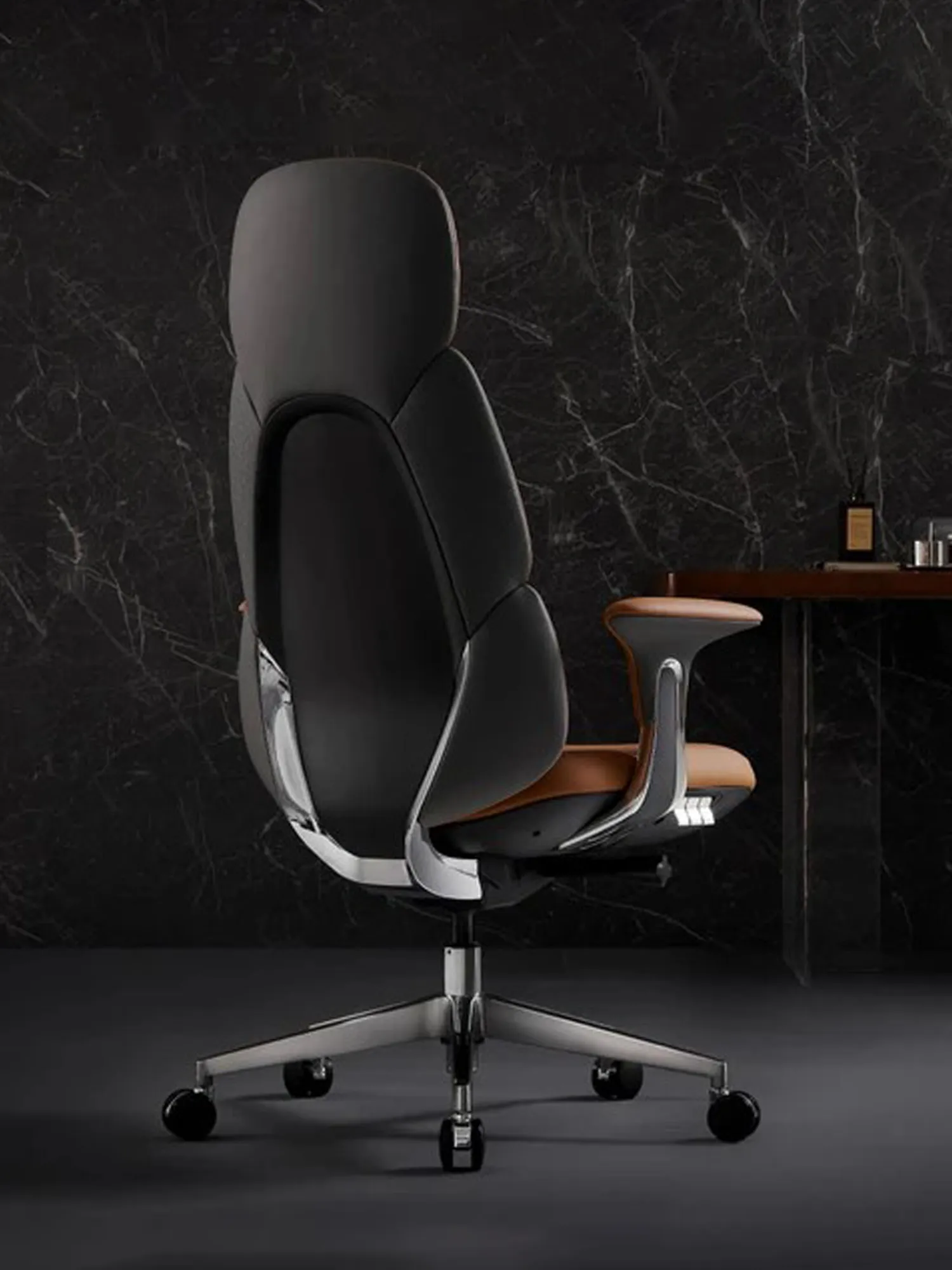 Nyla Leather Chair with Easy Adjustment - Image 17