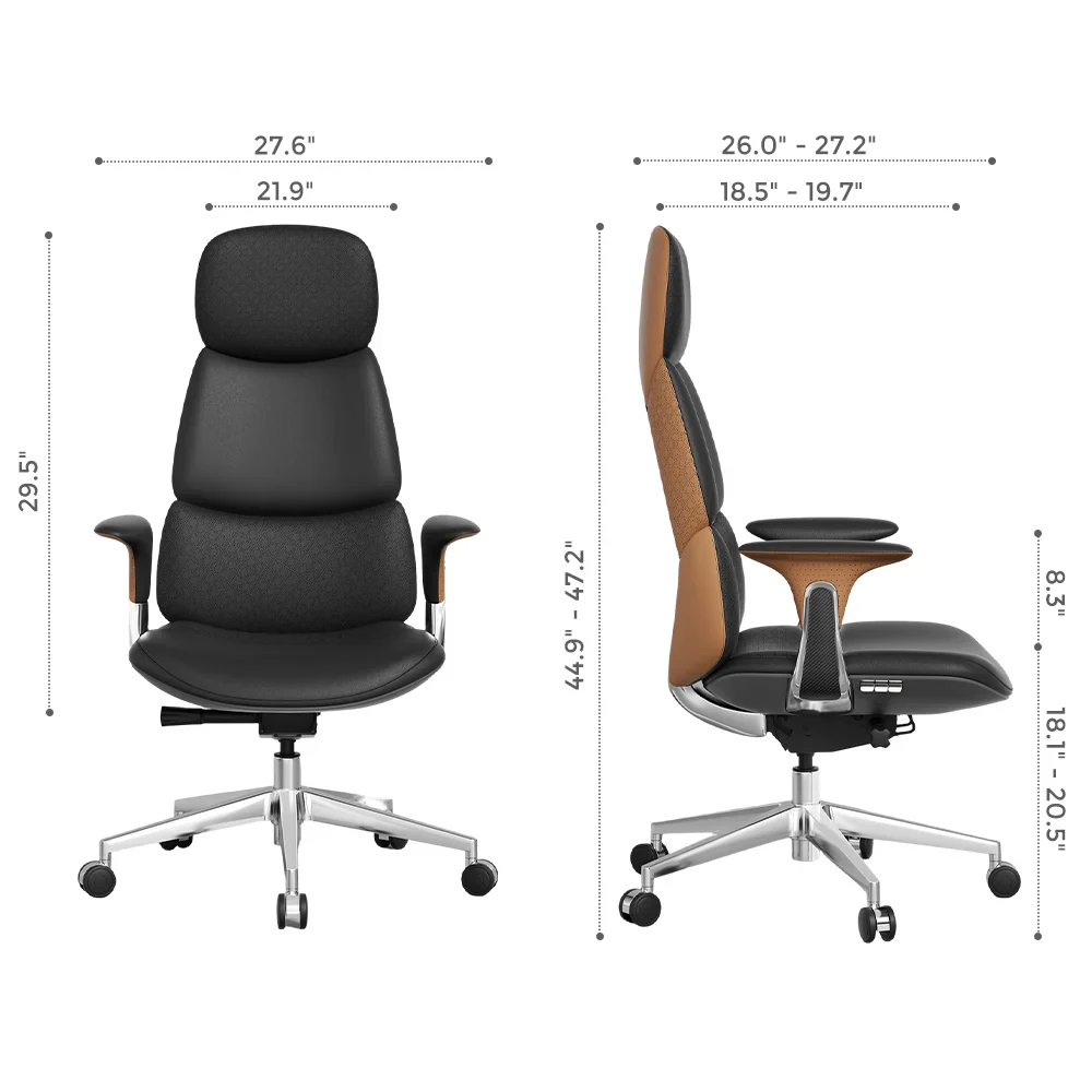 Nyla Leather Chair with Easy Adjustment - Image 178