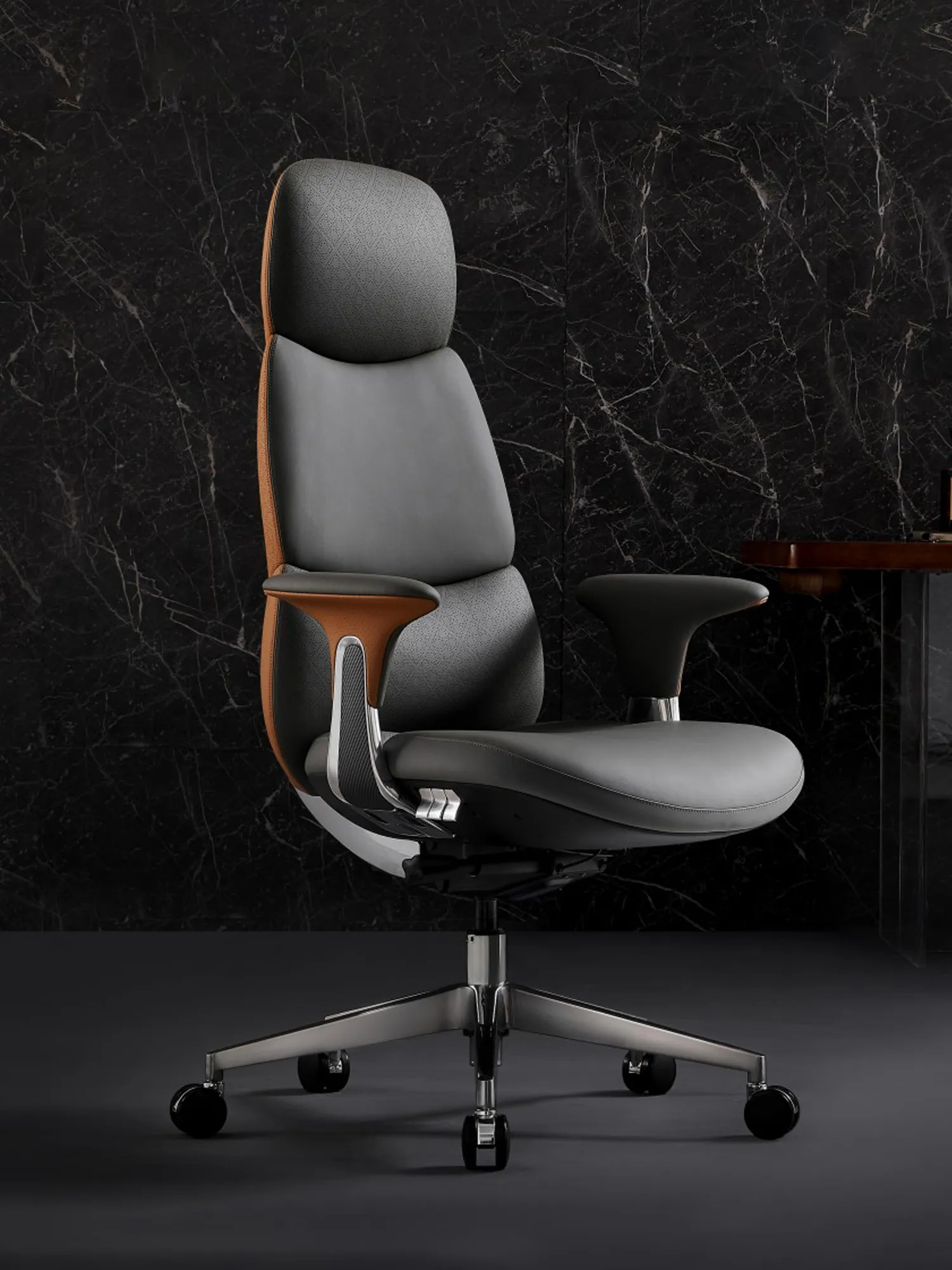 Nyla Leather Chair with Easy Adjustment - Image 26