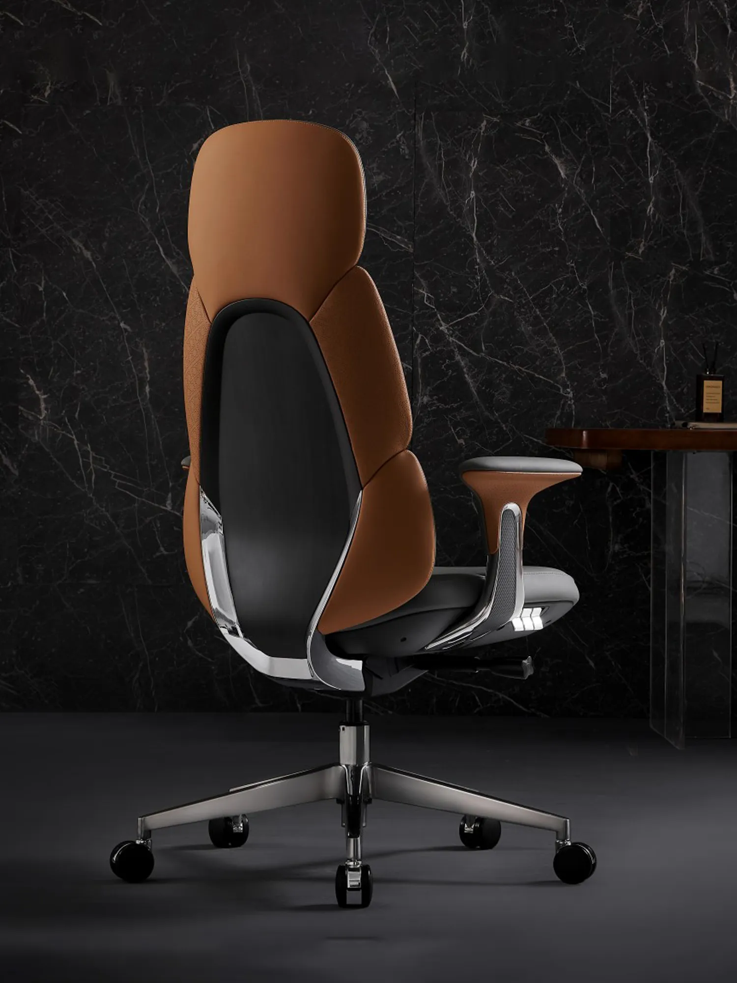 Nyla Leather Chair with Easy Adjustment - Image 29