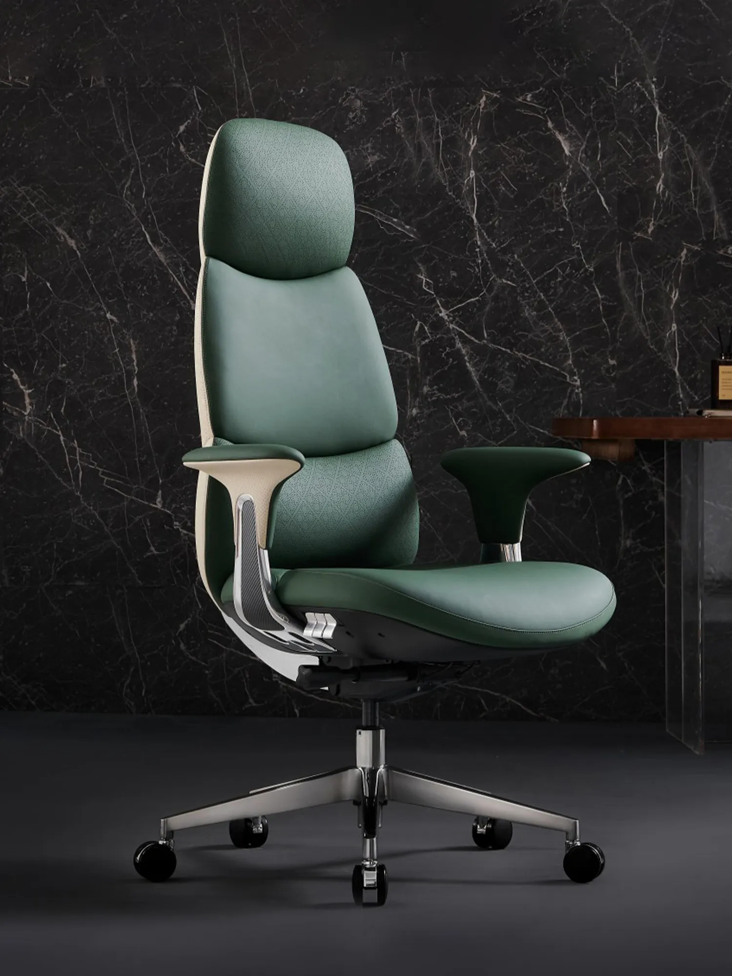 Nyla Leather Chair with Easy Adjustment - Image 39