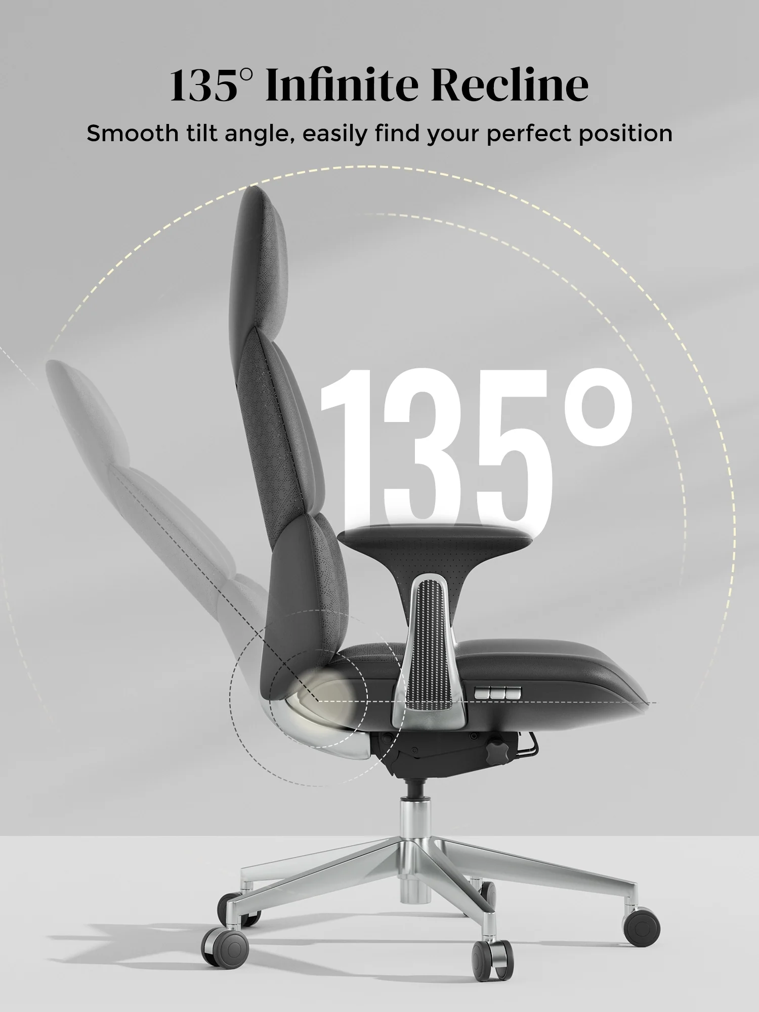 Nyla Leather Chair with Easy Adjustment - Image 46