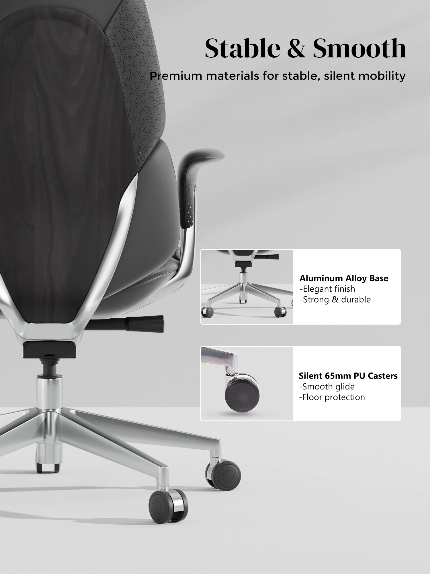 Nyla Leather Chair with Easy Adjustment - Image 47