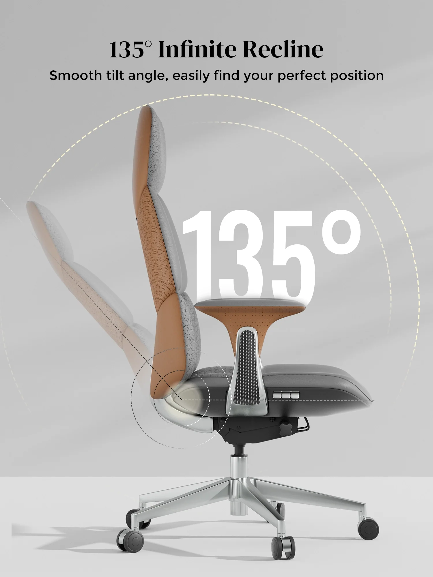 Nyla Leather Chair with Easy Adjustment - Image 57