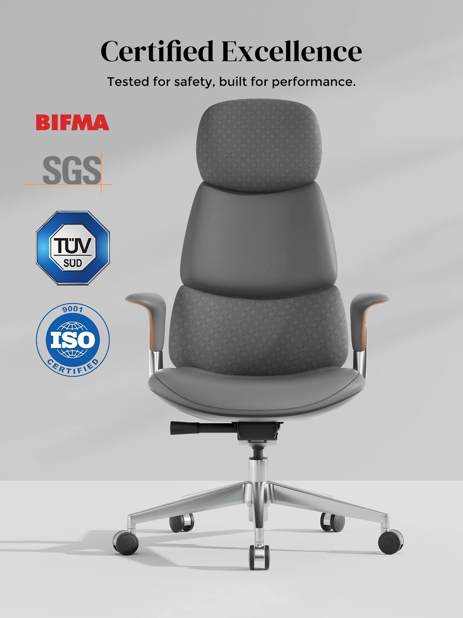 Nyla Leather Chair with Easy Adjustment - Image 63