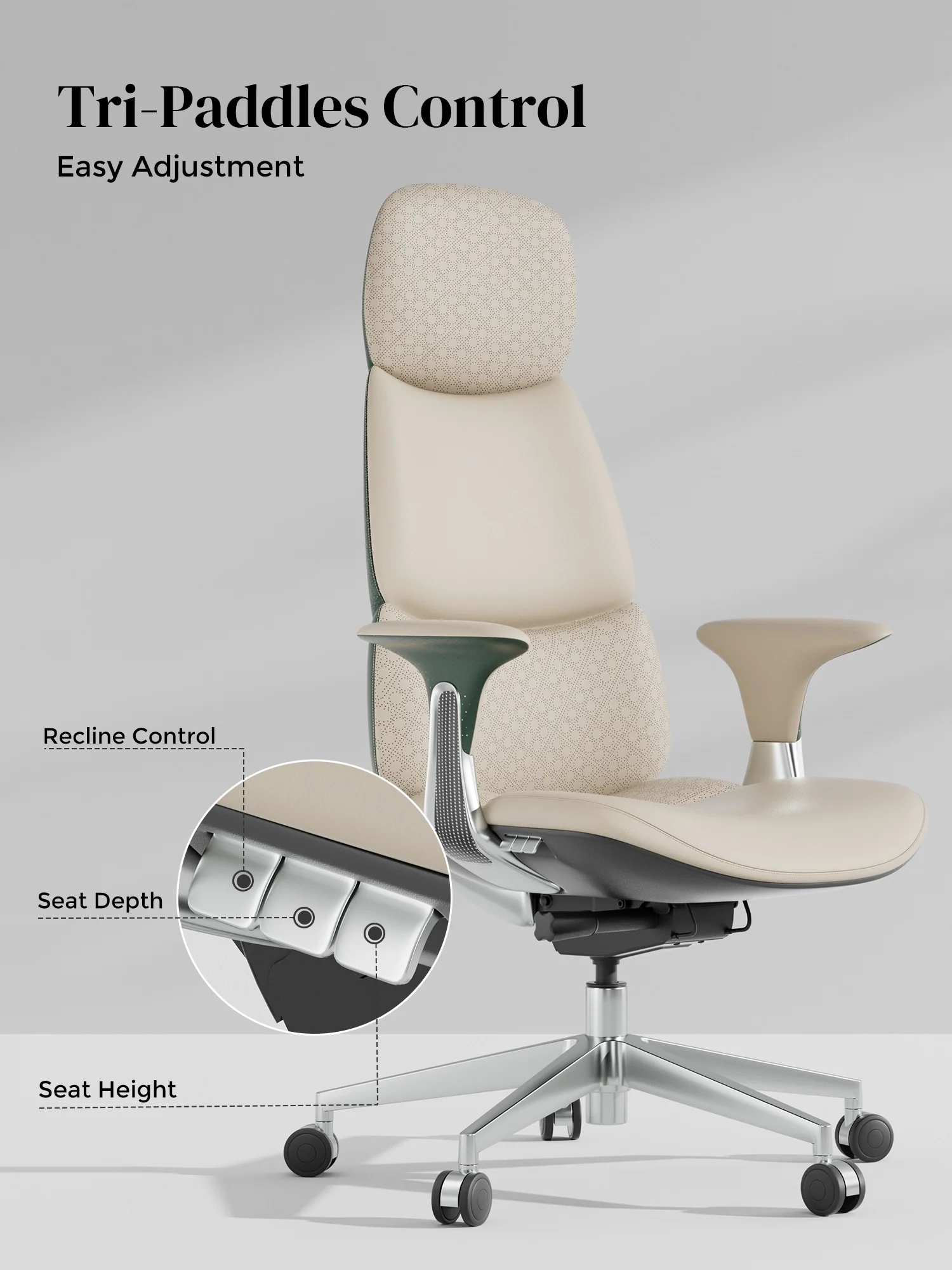 Nyla Leather Chair with Easy Adjustment - Image 71