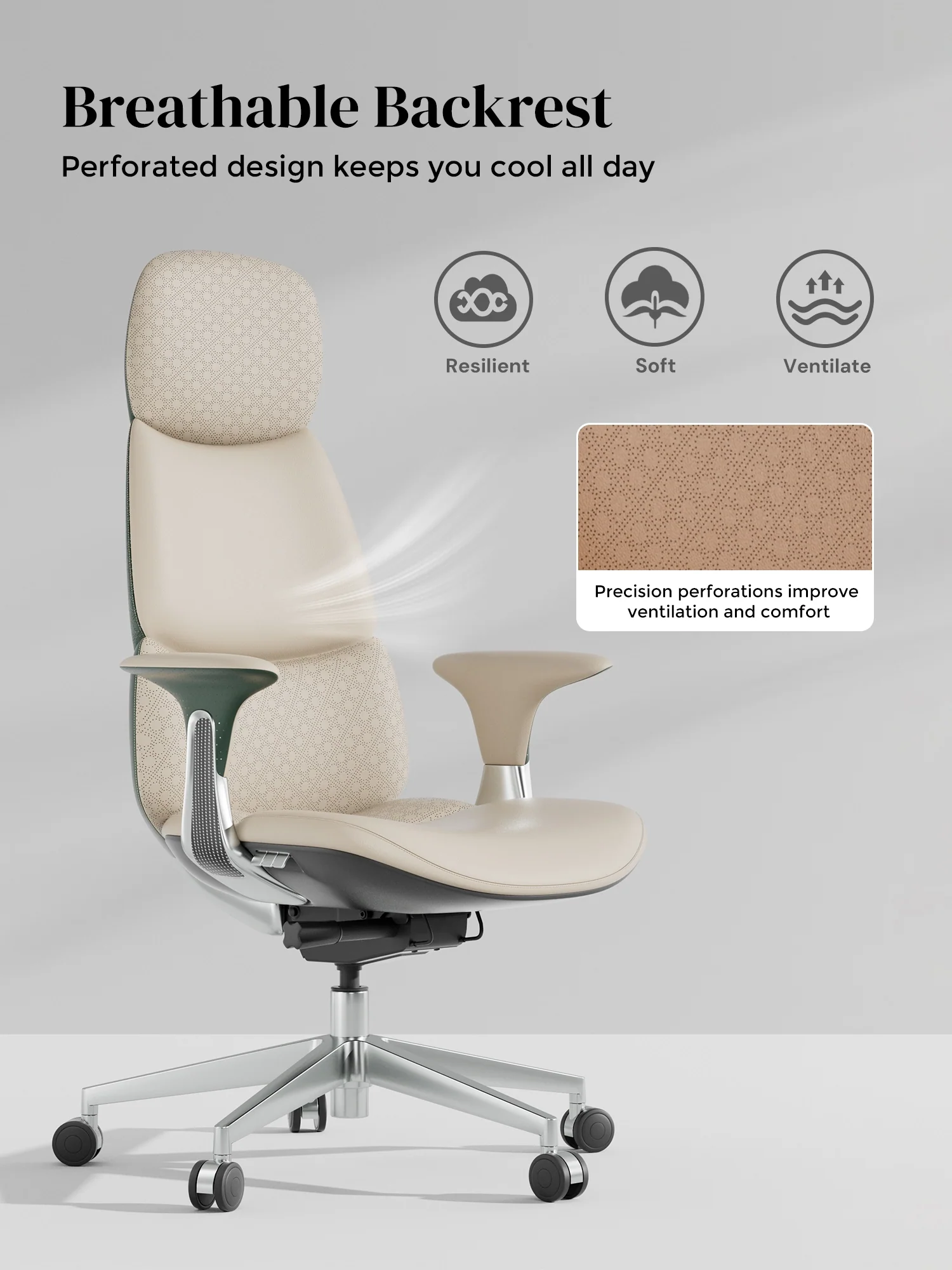 Nyla Leather Chair with Easy Adjustment - Image 72