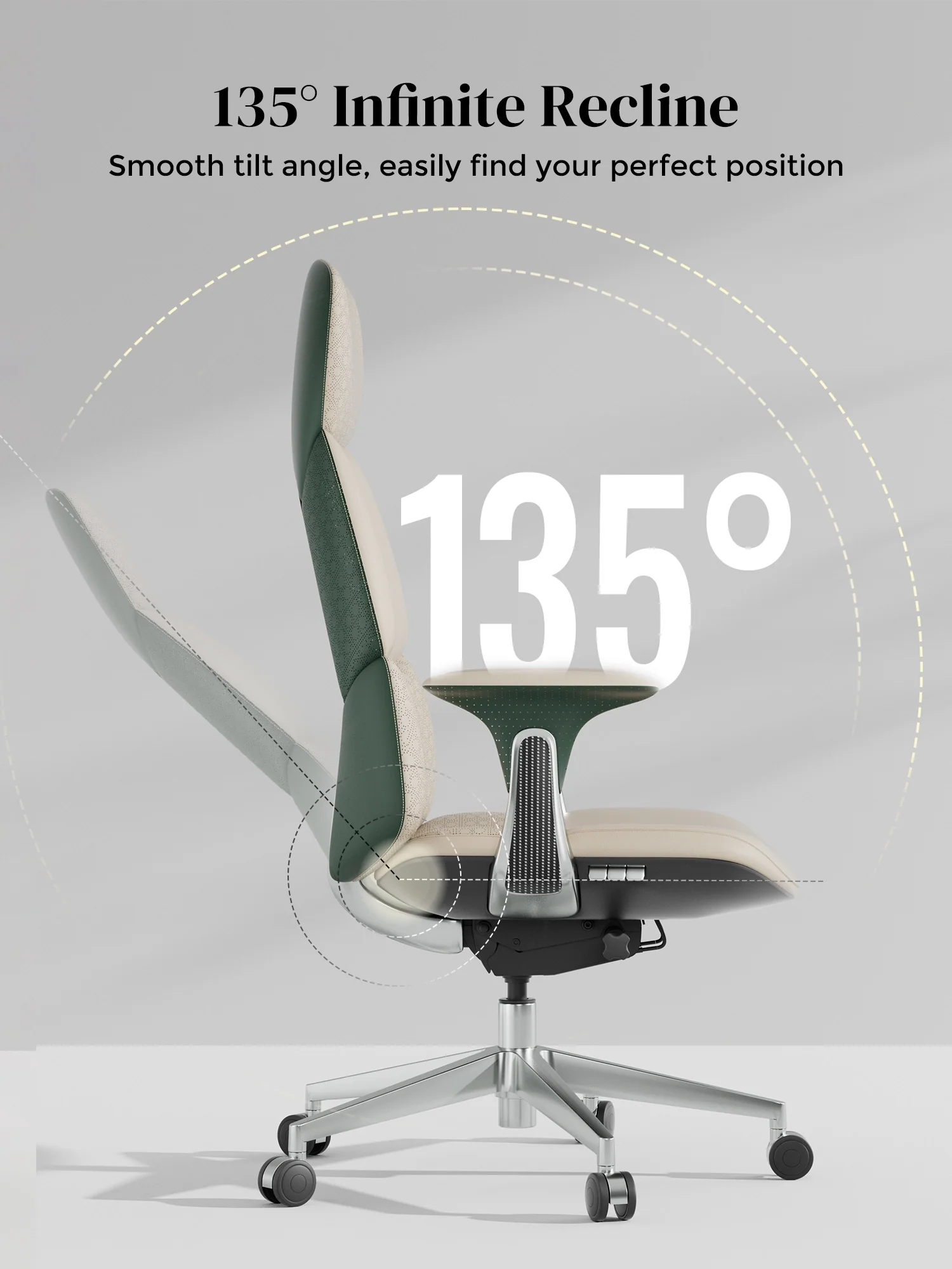 Nyla Leather Chair with Easy Adjustment - Image 74