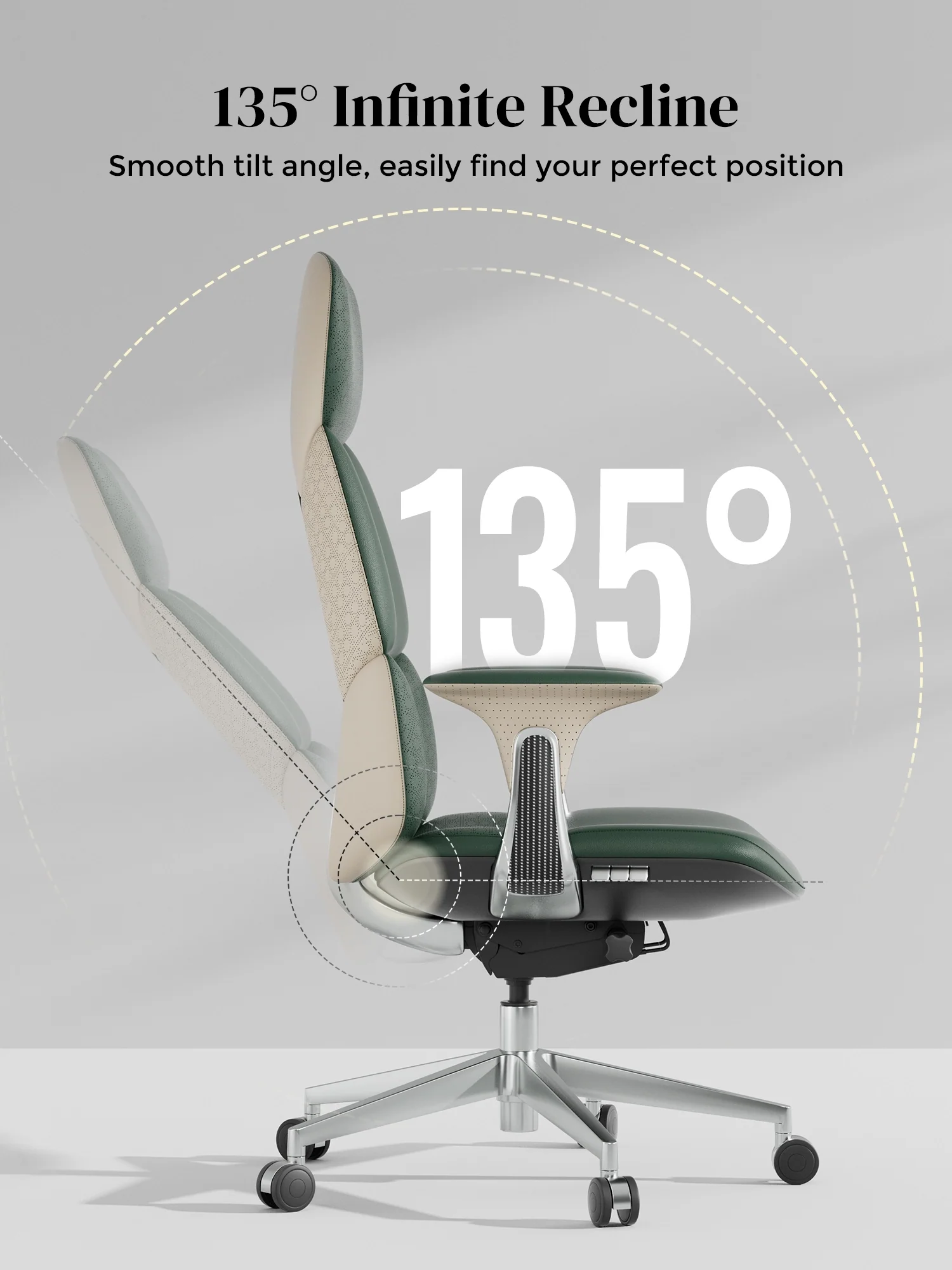 Nyla Leather Chair with Easy Adjustment - Image 79