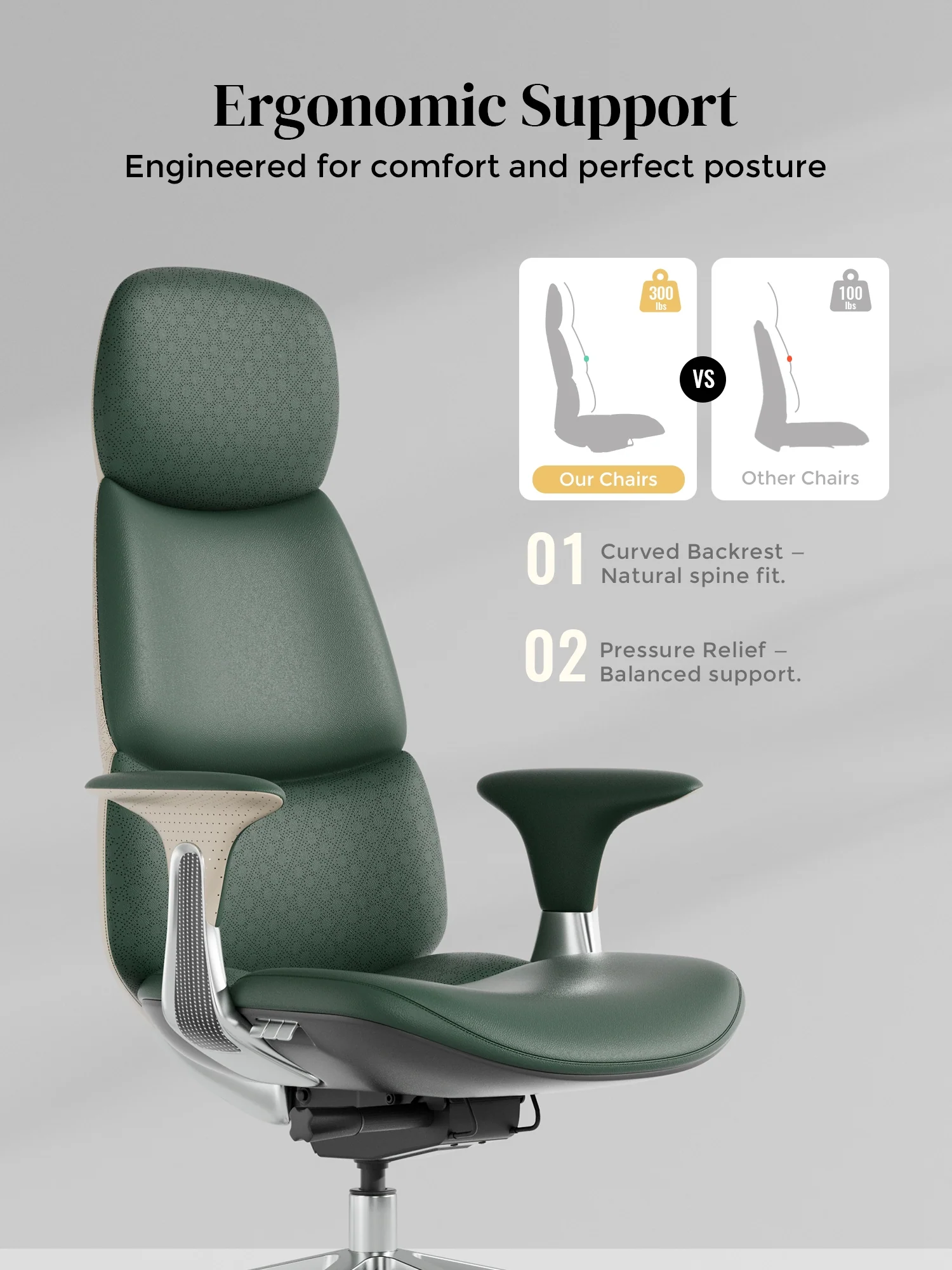 Nyla Leather Chair with Easy Adjustment - Image 84