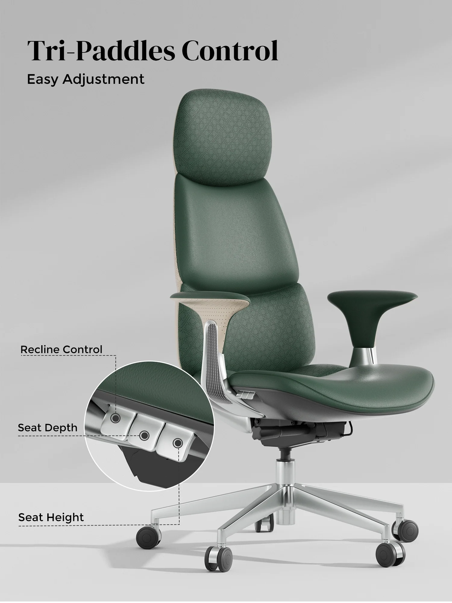 Nyla Leather Chair with Easy Adjustment - Image 85