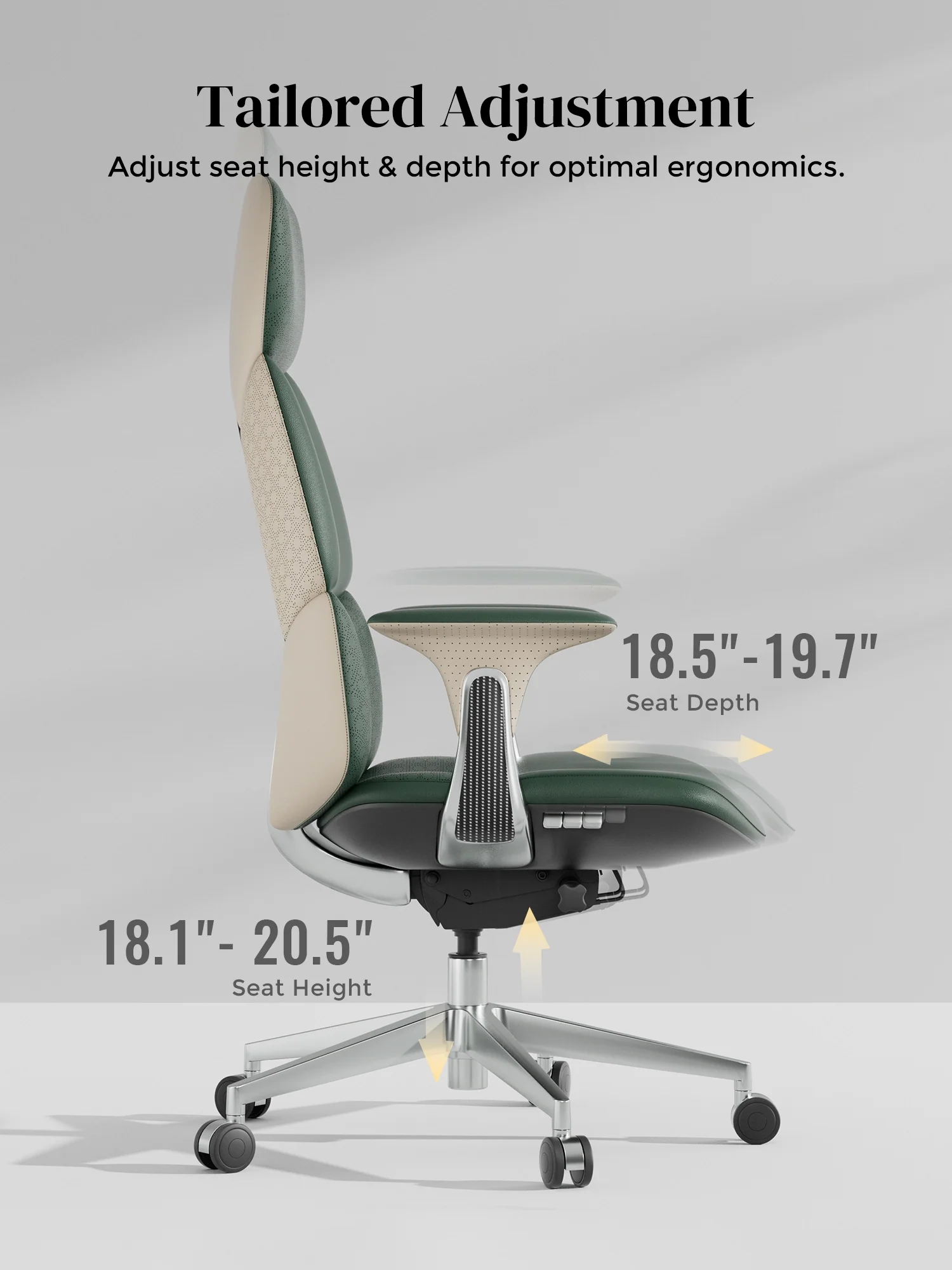 Nyla Leather Chair with Easy Adjustment - Image 86