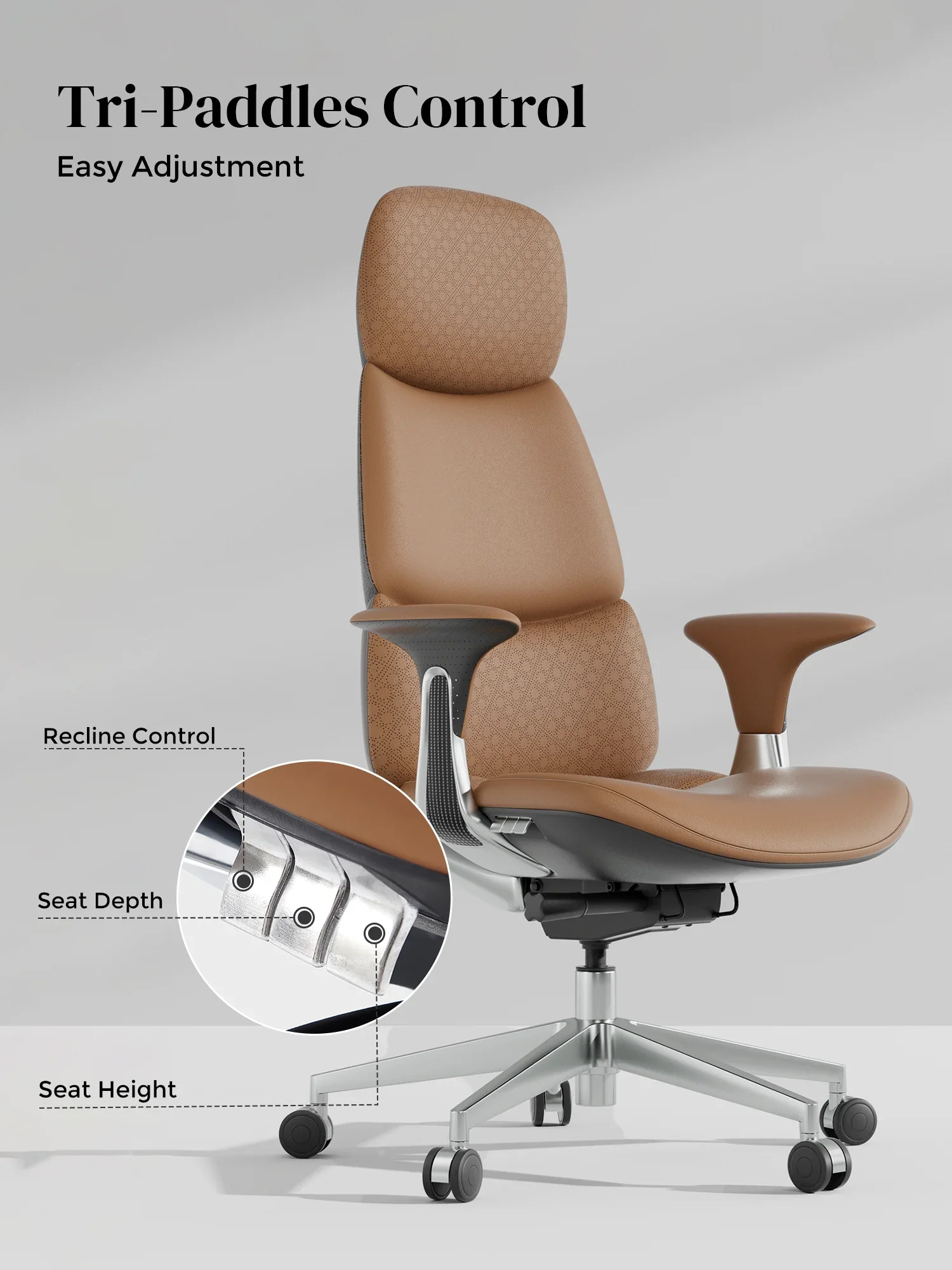 Nyla Leather Chair with Easy Adjustment - Image 88