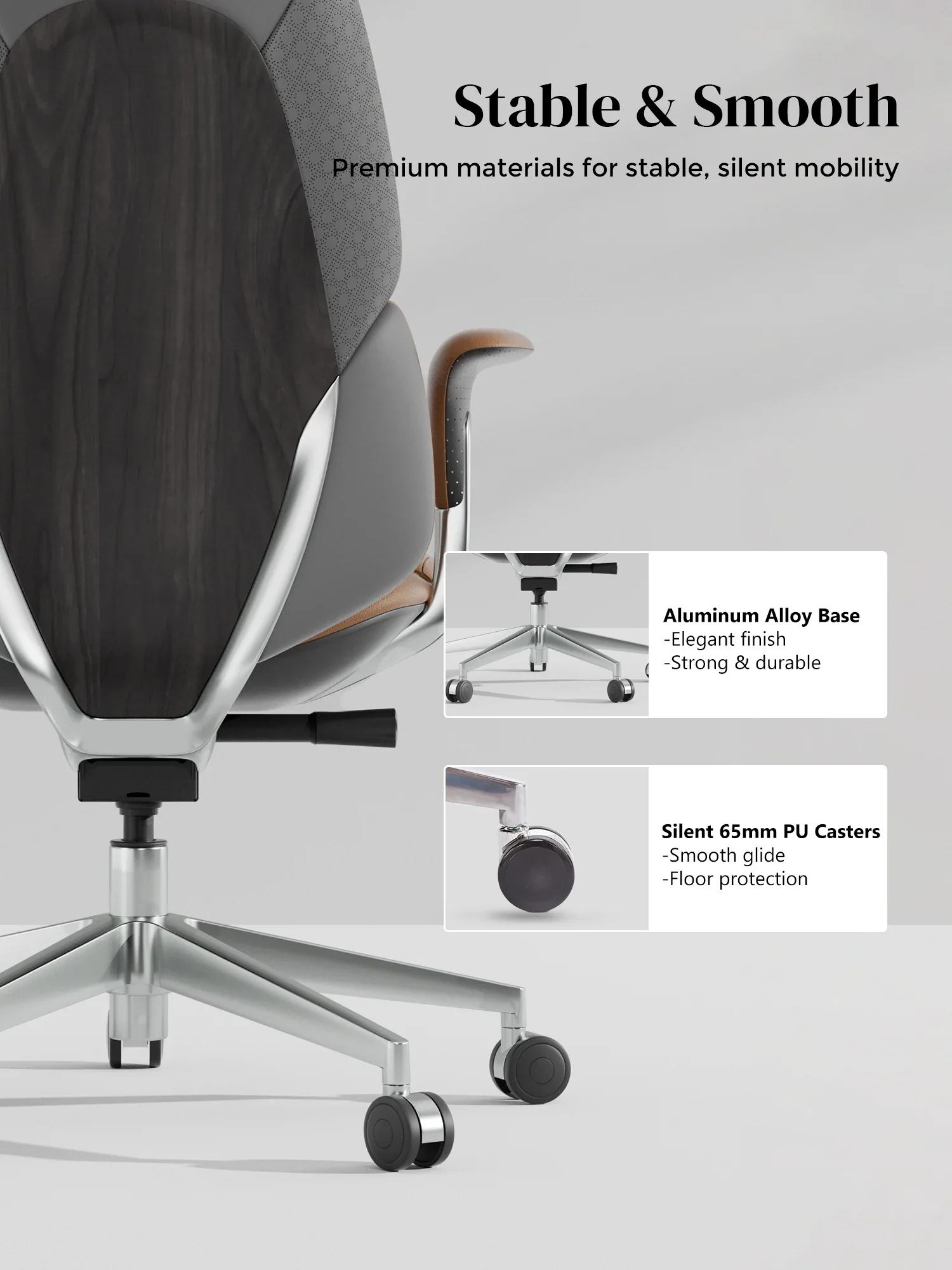 Nyla Leather Chair with Easy Adjustment - Image 89