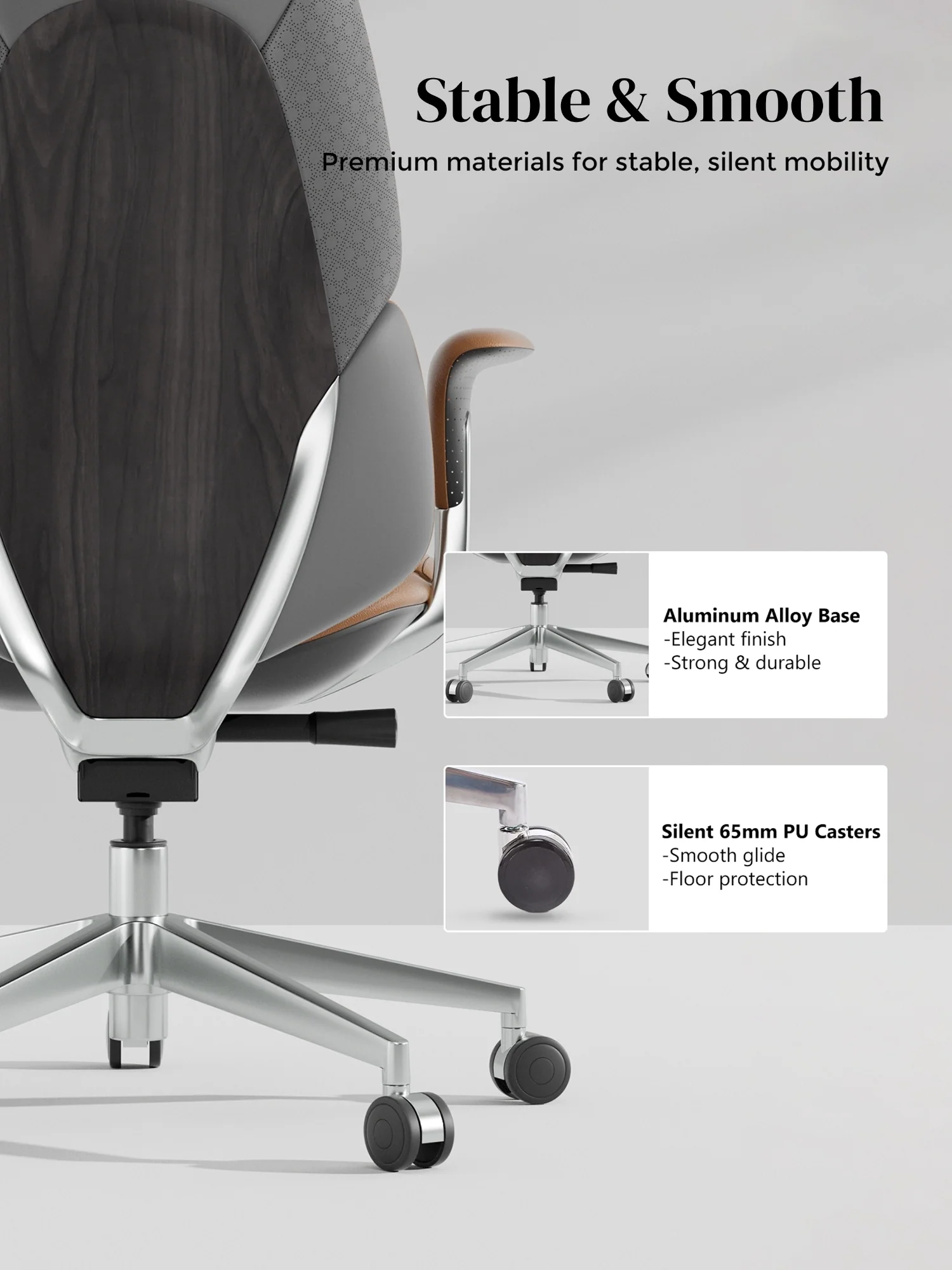 Nyla Leather Chair with Easy Adjustment - Image 9