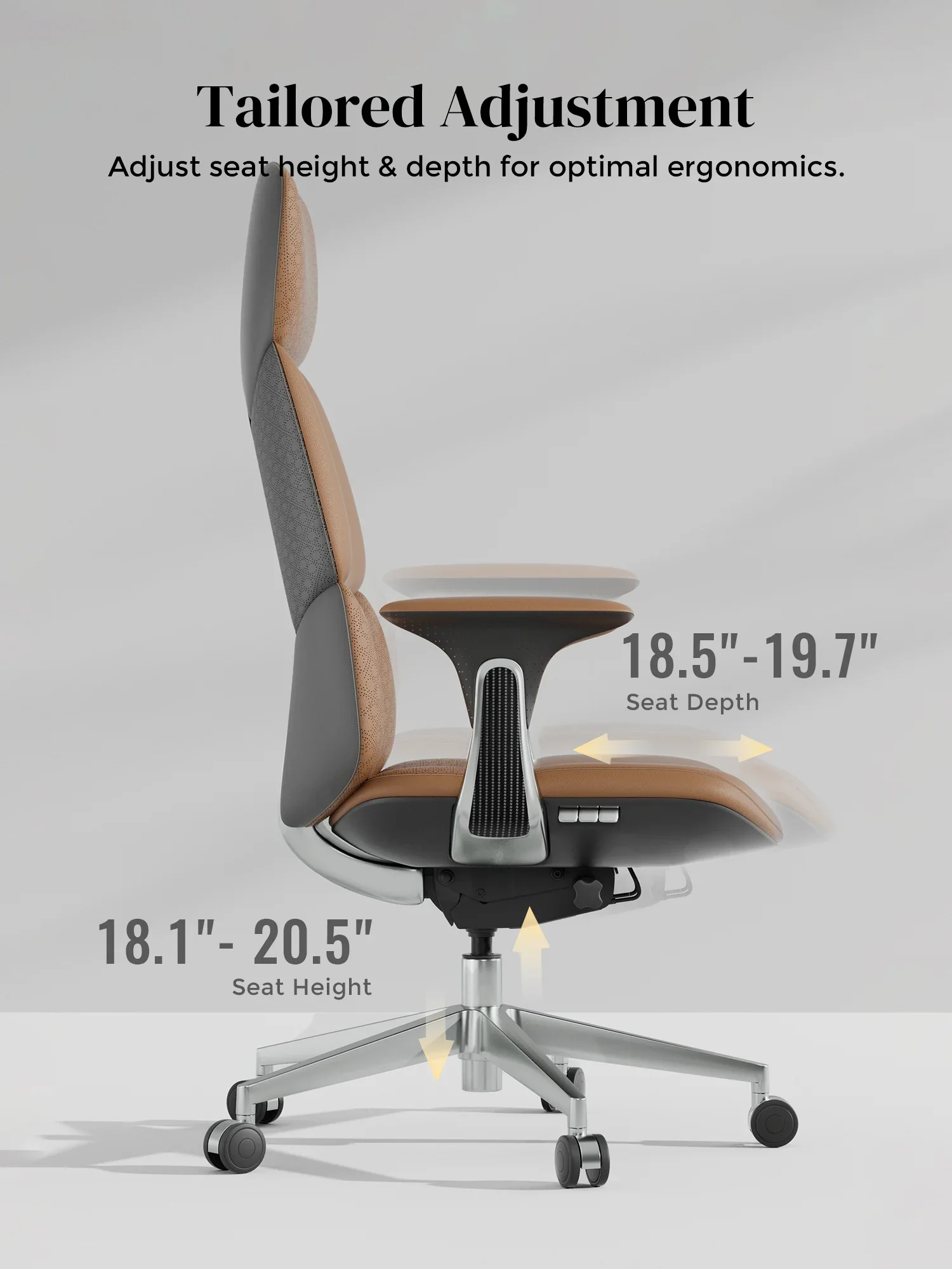 Nyla Leather Chair with Easy Adjustment - Image 96